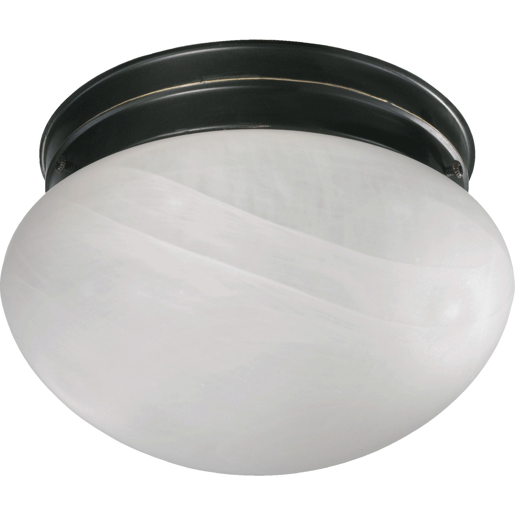Mushroom 1 Light 7 inch Old World Flush Mount Ceiling Light
