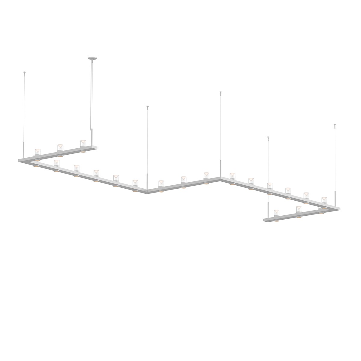 Intervals LED 204 inch Satin White Pendant Ceiling Light
