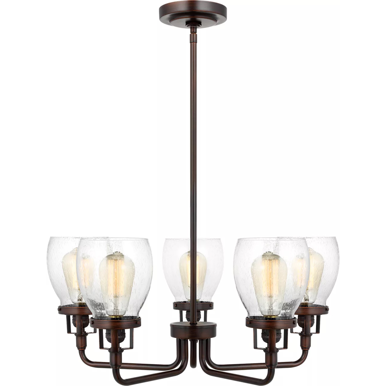 Belton 5 Light 23.88 inch Bronze Chandelier Ceiling Light