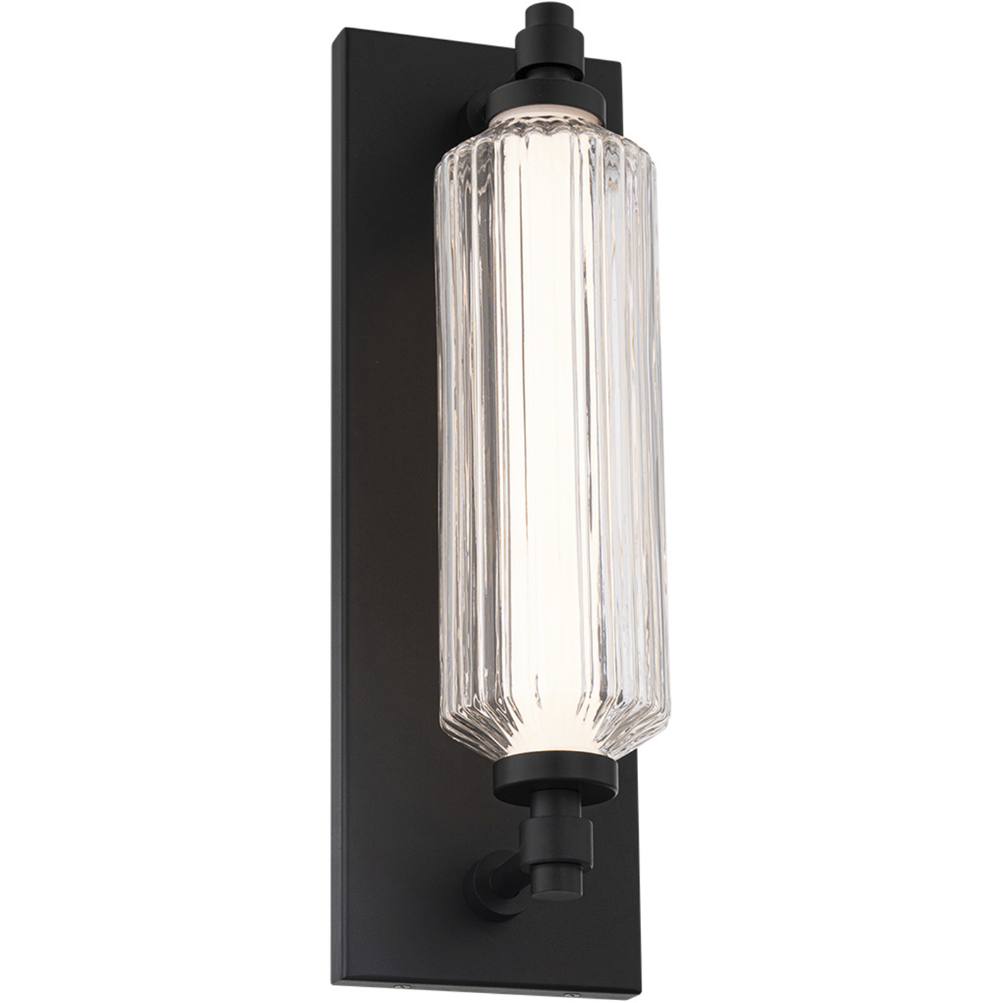 Portos LED 17.88 inch Black Outdoor Wall Light, dweLED