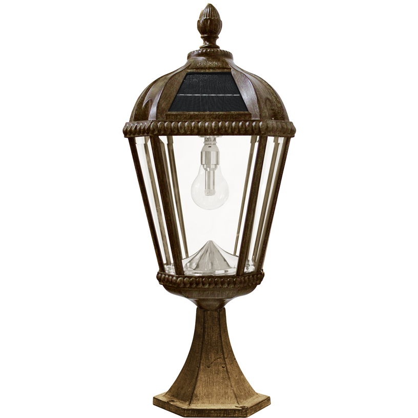 Gama Sonic 98B311 Royal LED 23 inch Weathered Bronze Pier