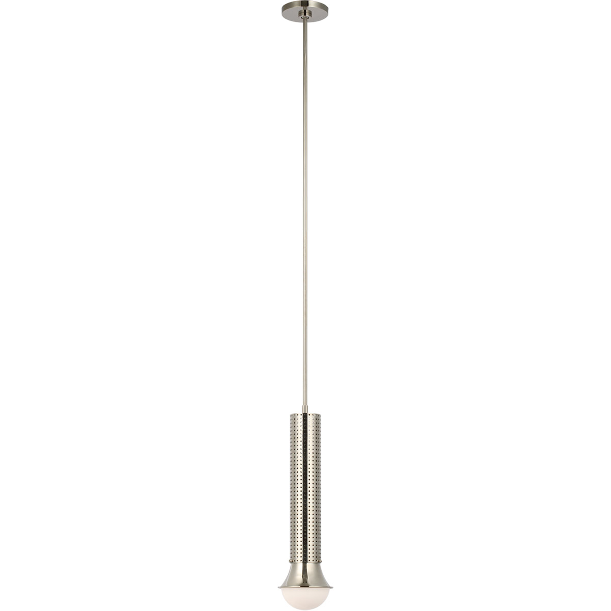 Kelly Wearstler Precision LED 4.5 inch Polished Nickel Elongated Pendant Ceiling Light, Petite