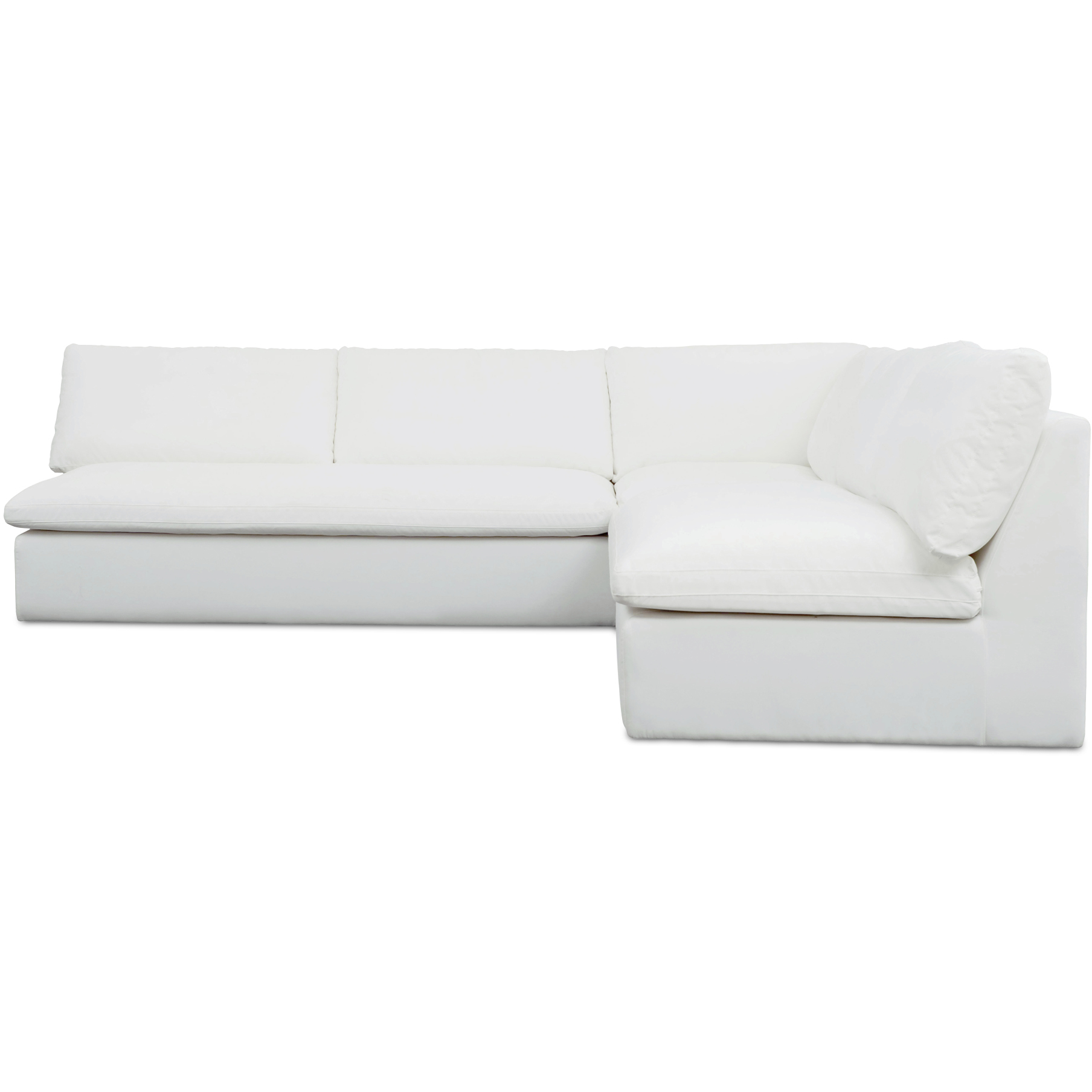 Miles White Outdoor Modular, 3 Piece