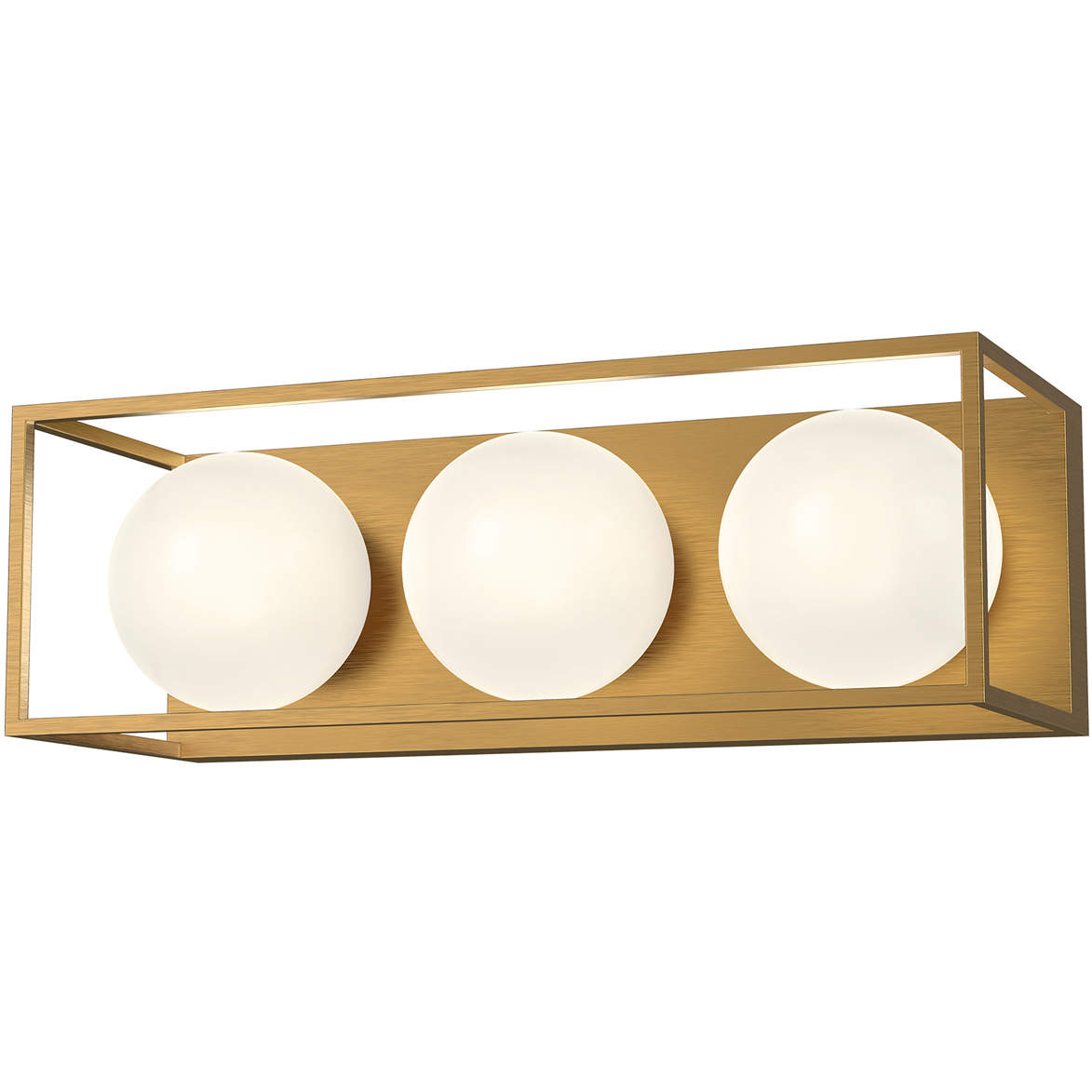 Amelia 3 Light 19 inch Aged Gold Bath Vanity Wall Light in Aged Brass