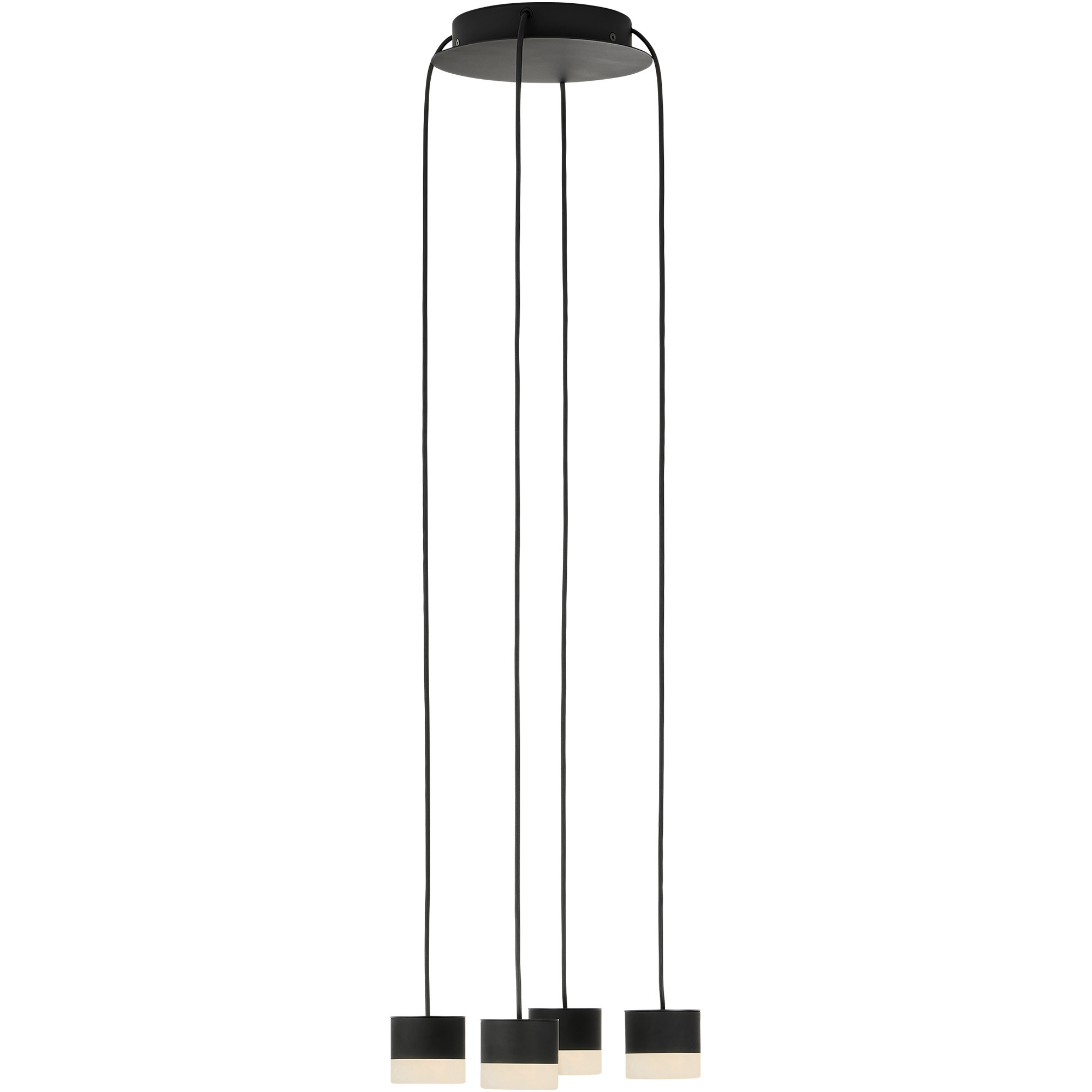 Sean Lavin Gable 4 Light 10.4 inch Nightshade Black Chandelier Ceiling Light