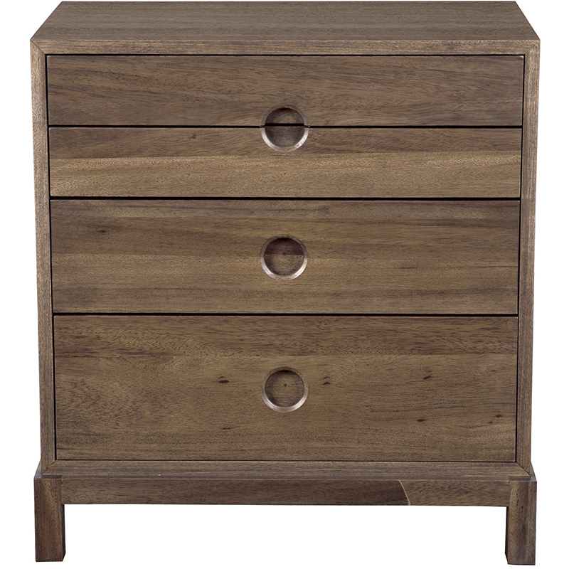 Eros 30 X 28 inch Dark Walnut Side Table