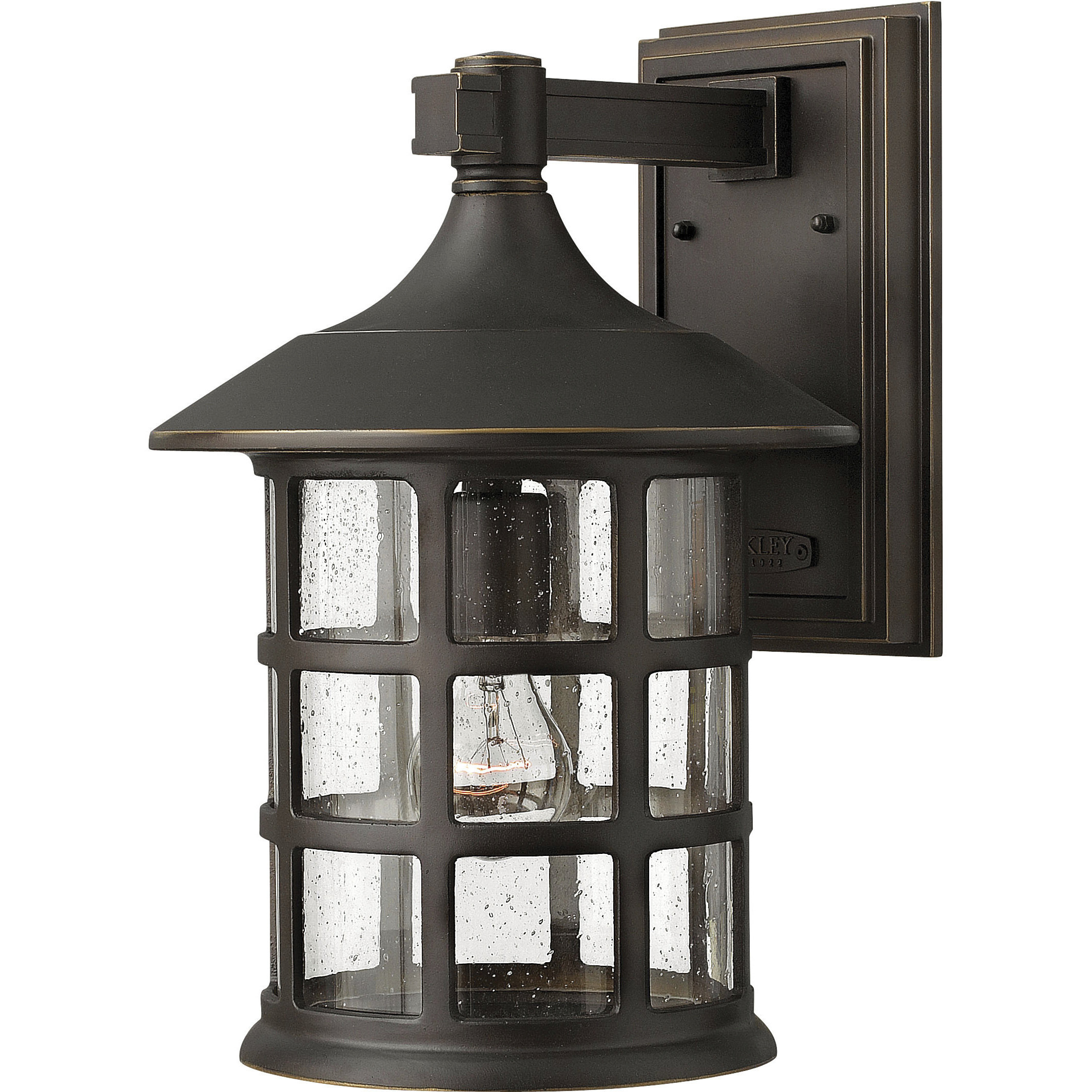 Freeport Outdoor Wall Mount Lantern in Oil Rubbed Bronze, Large