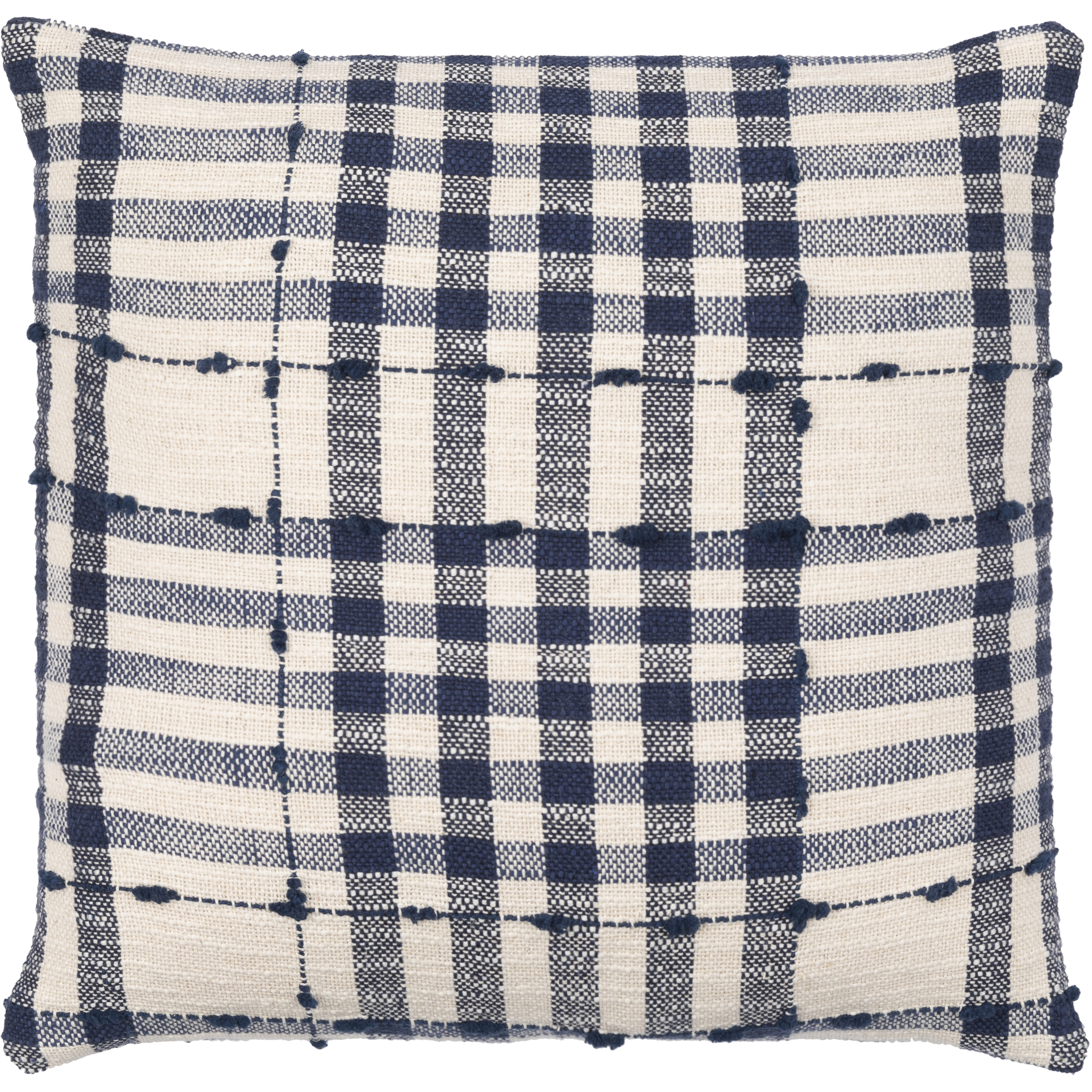 Kellan 18 inch Dark Blue Pillow Kit in 18 x 18, Square