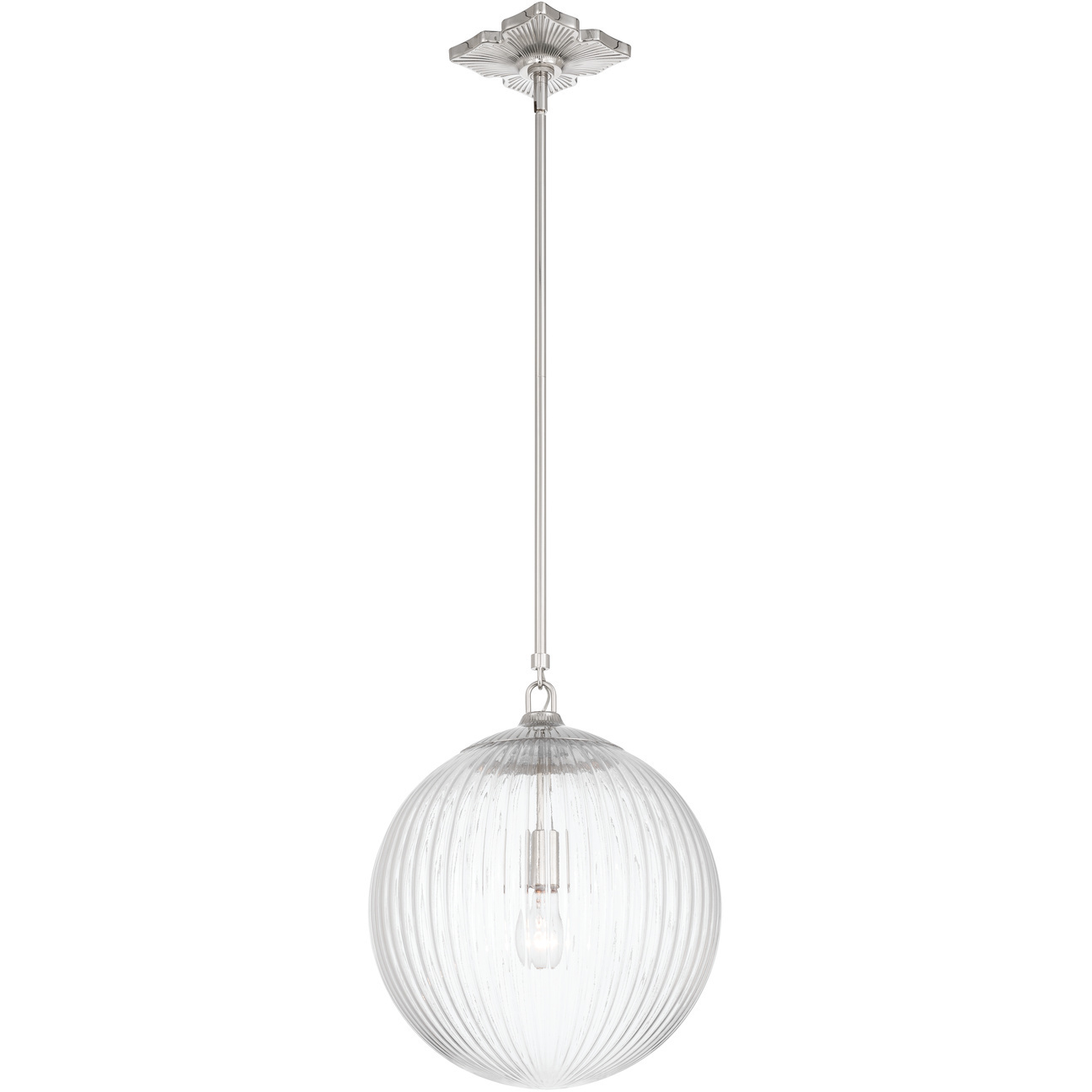 Orly 1 Light 14 inch Polished Nickel Pendant Ceiling Light