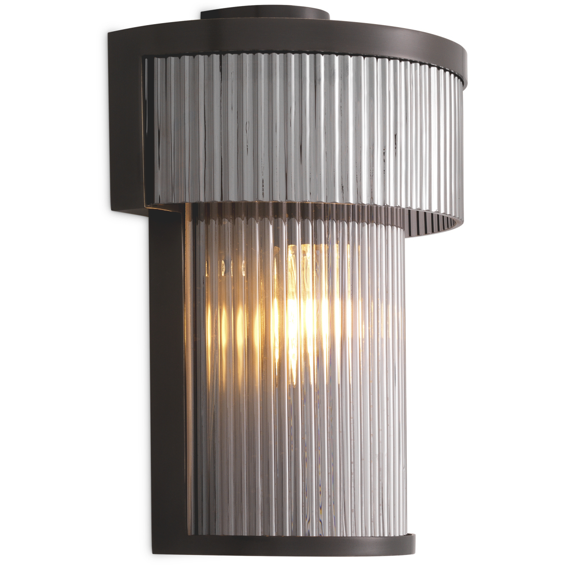 Andromeda 1 Light 8.07 inch Bronze Highlight and Smoke Glass Wall Lamp Wall Light