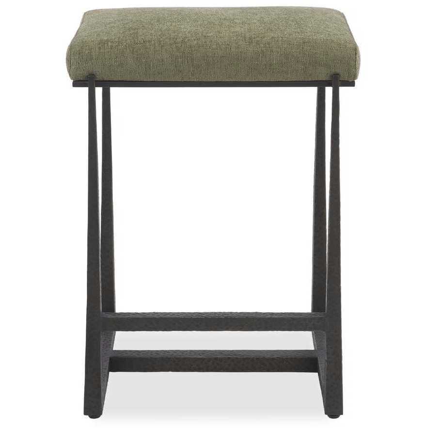 Midas 26 inch Textured Antique Bronze and Textured Moss Toned Polyester Counter Stool