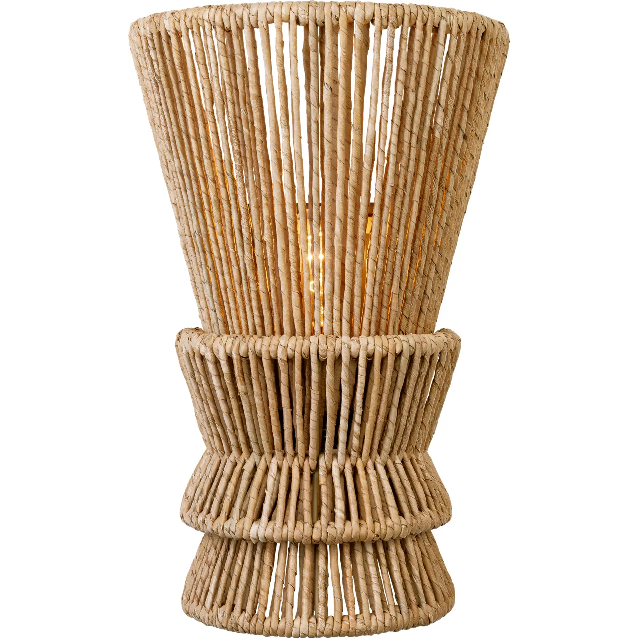 Chapman & Myers Antigua LED 10.25 inch Antique-Burnished Brass and Natural Abaca Sconce Wall Light, Medium