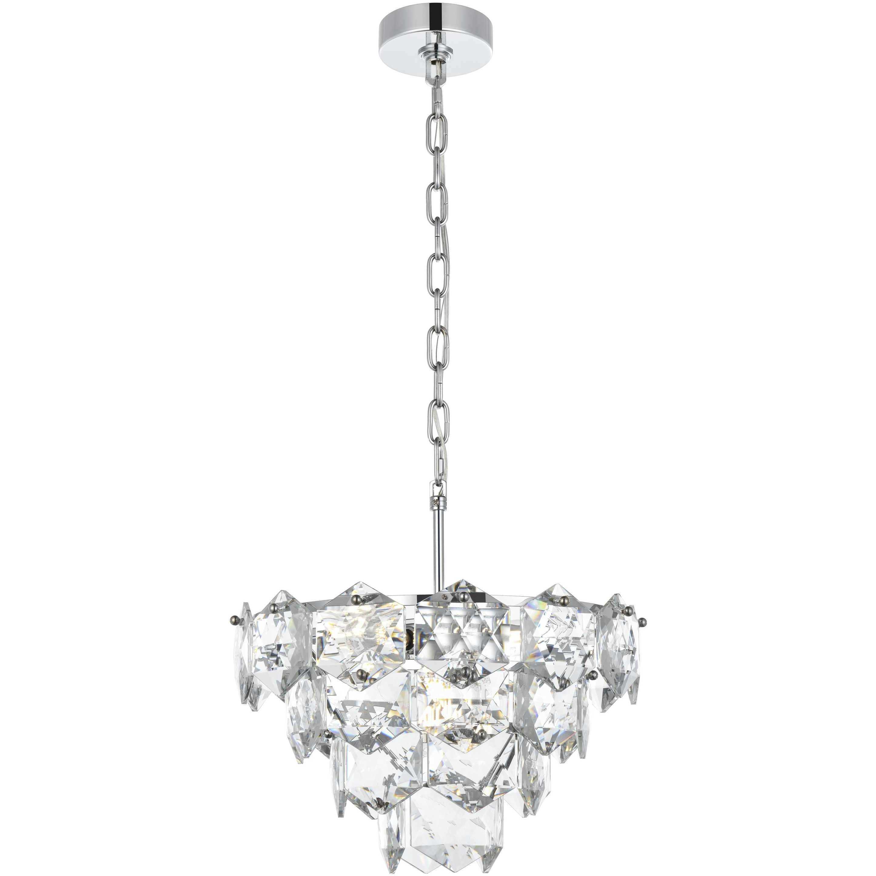 Adaline 6 Light 16 inch Chrome Chandelier Ceiling Light