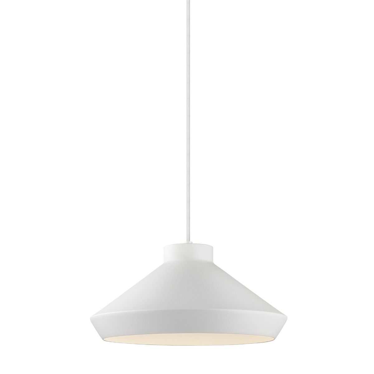 Koma 1 Light 15 inch Satin White Pendant Ceiling Light