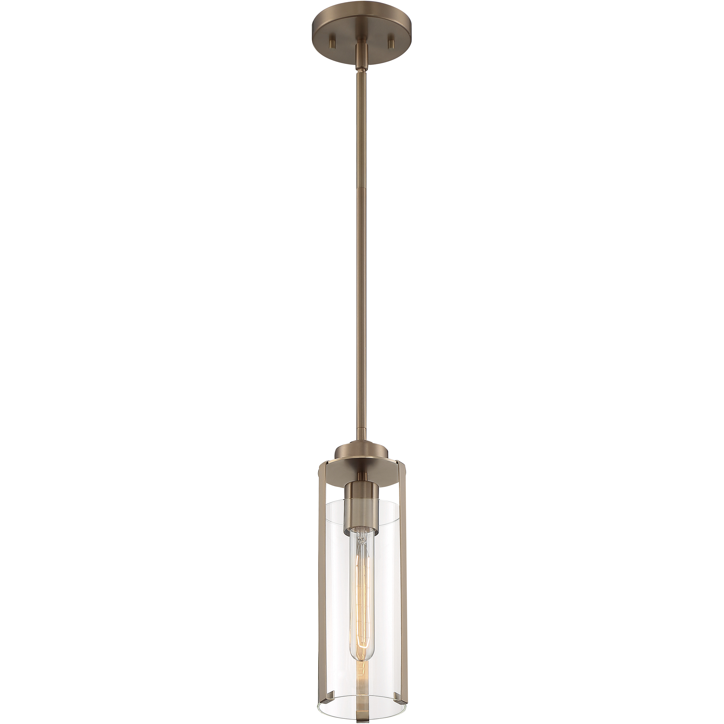 Marina 1 Light 4.75 inch Burnished Brass Pendant Ceiling Light