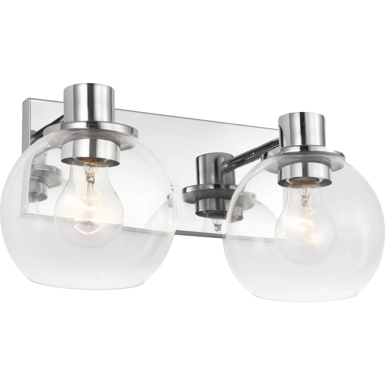 Rito 2 Light 14.5 inch Chrome Bath Light Wall Light, Medium