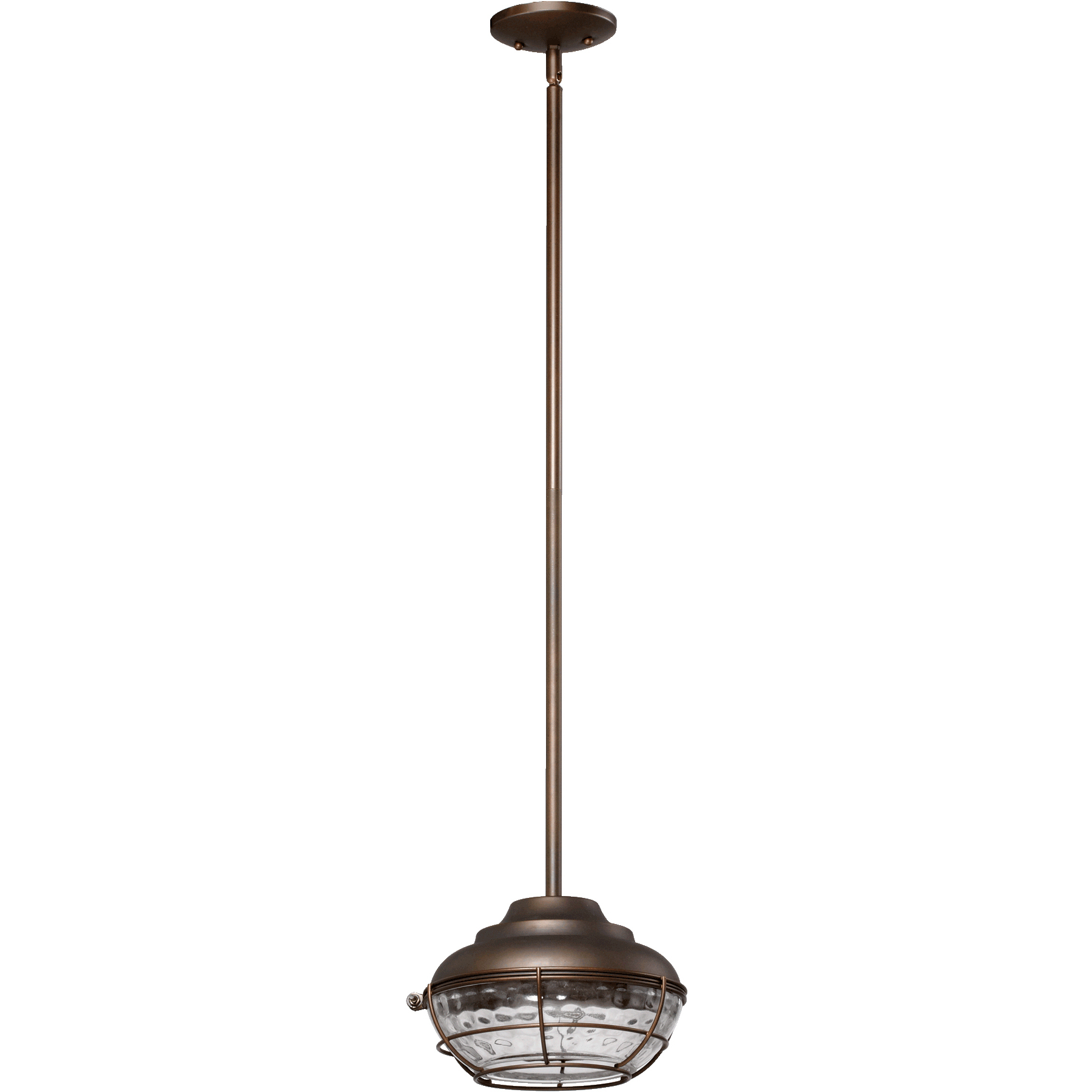 Hudson 1 Light 9.75 inch Oiled Bronze Outdoor Pendant