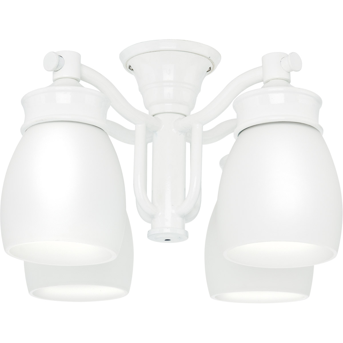 Charlotte 4 Light Fluorescent Snow White Fan Light Kits