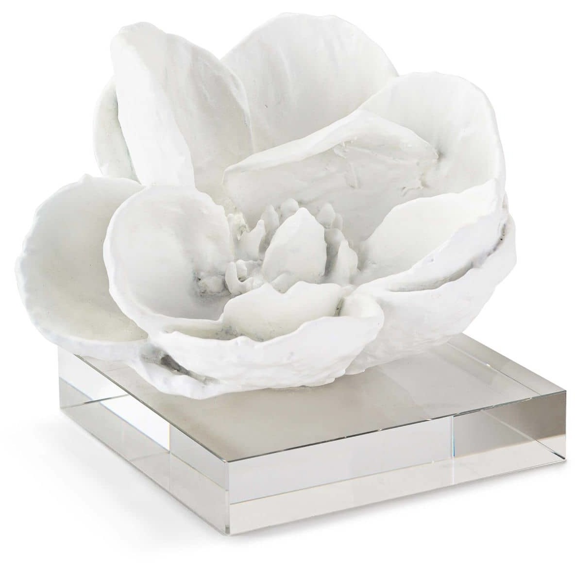 Magnolia 6 X 5 inch Sculpture in White