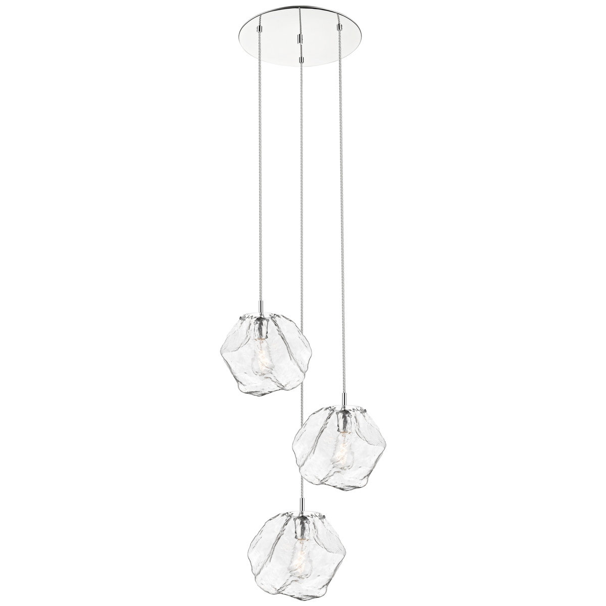 Boulder LED 23.5 inch Mirrored Stainless Steel Pendant Ceiling Light