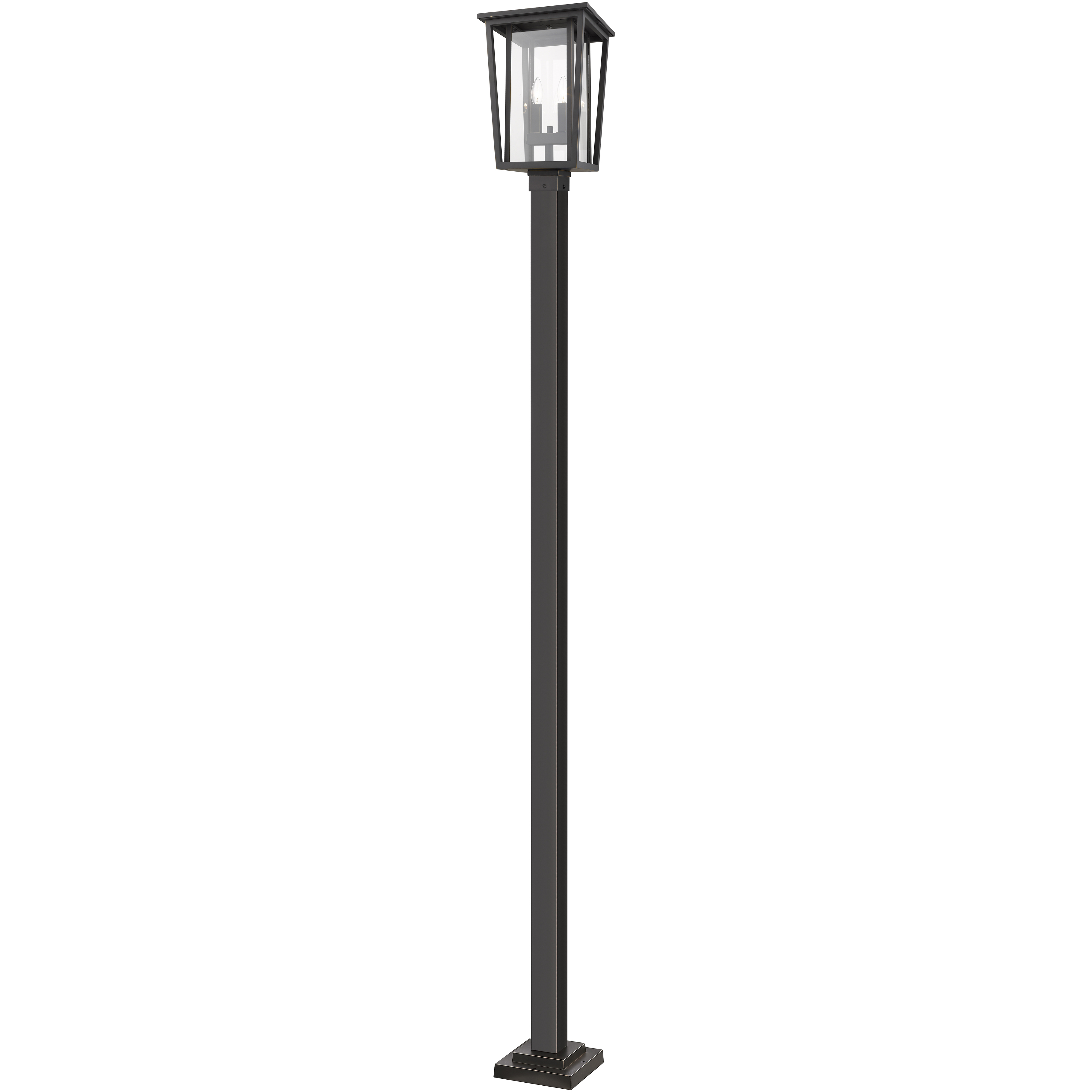 Seoul 2 Light 113.25 inch Oil Rubbed Bronze Outdoor Post Mounted Fixture