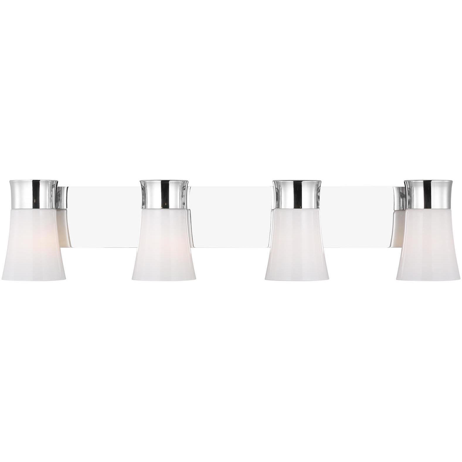 Drew & Jonathan Scott Roy 4 Light 32.25 inch Chrome Vanity Light Wall Light