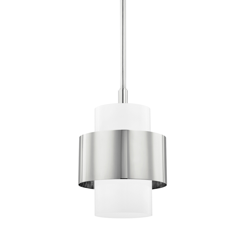 Corinth 1 Light 11 inch Polished Nickel Pendant Ceiling Light