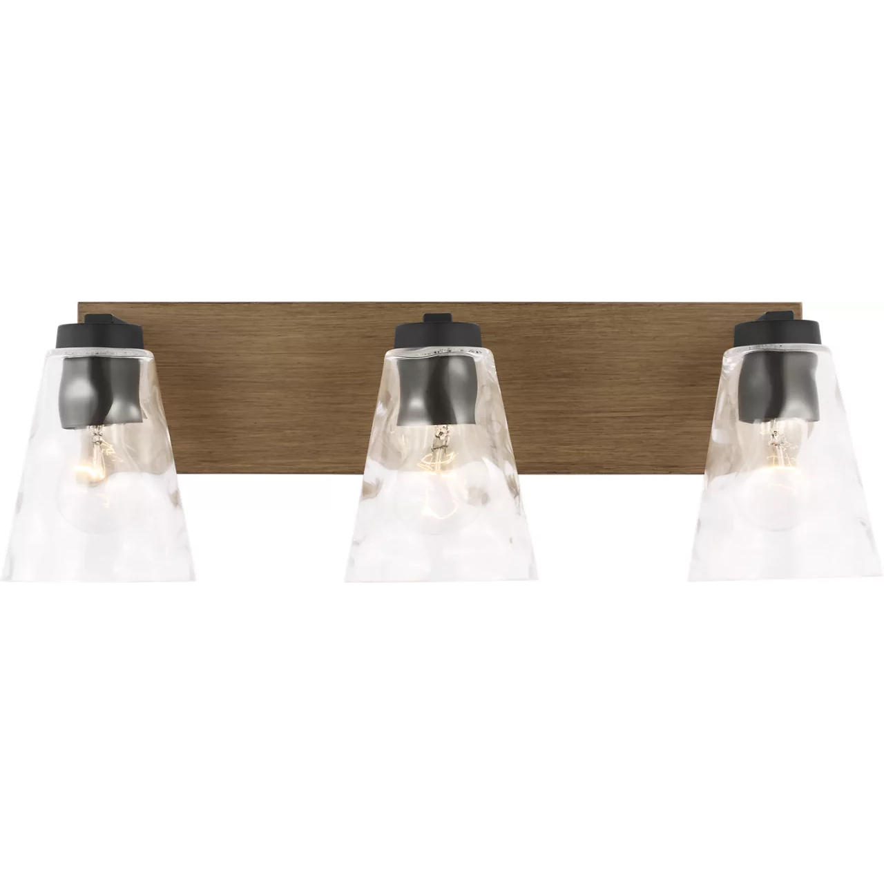 Dunton 3 Light 22.38 inch Midnight Black Vanity Light Wall Light, Large