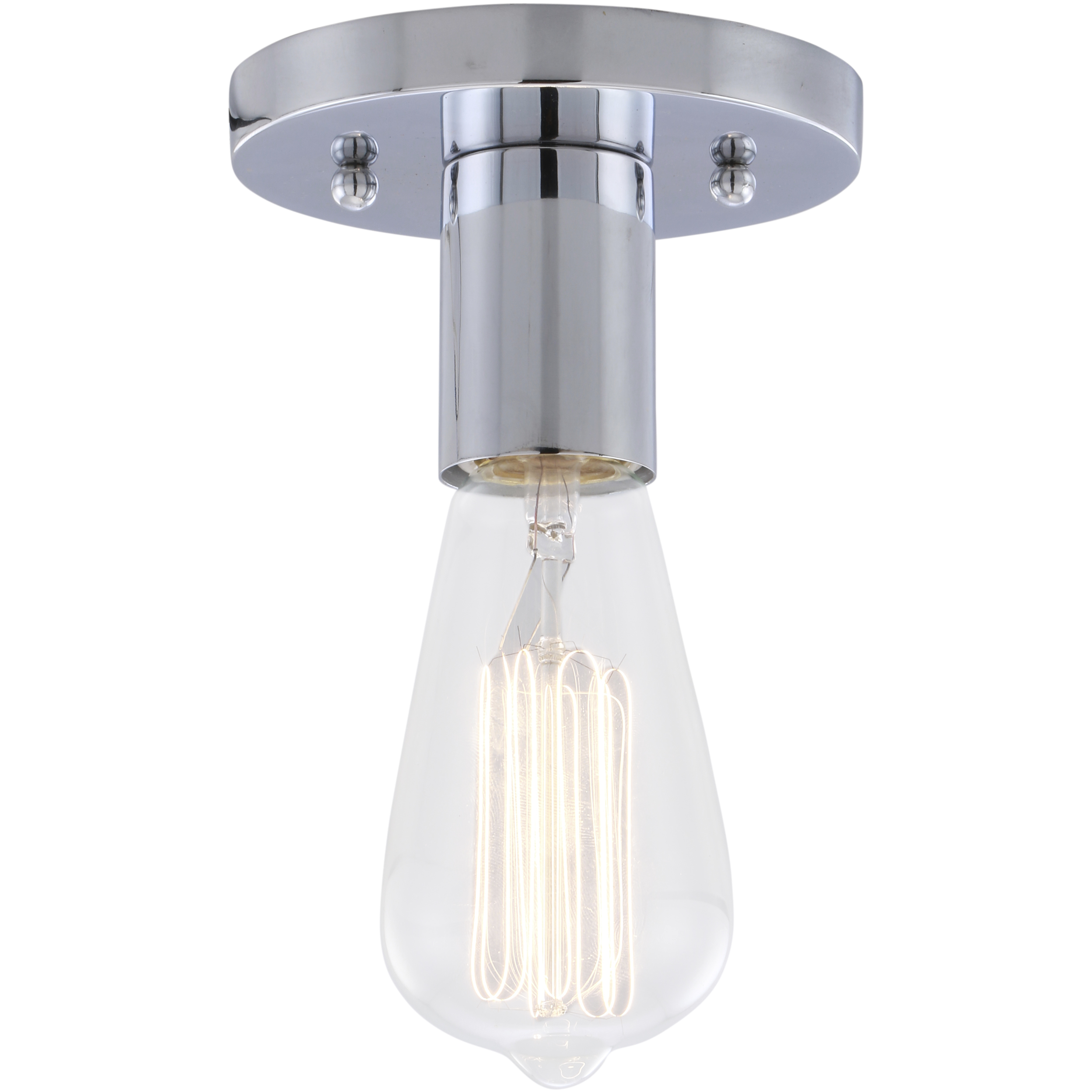 Auralume Karima 1 Light 4.63 inch Polished Chrome Flush Mount Ceiling Light