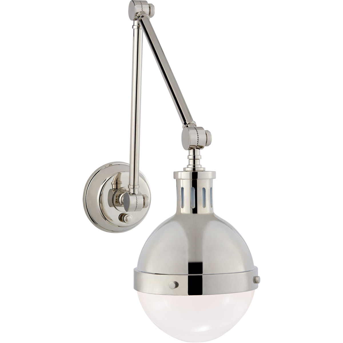 Thomas O'Brien Hicks 16.75 inch 60 watt Polished Nickel Swing Arm Wall Light