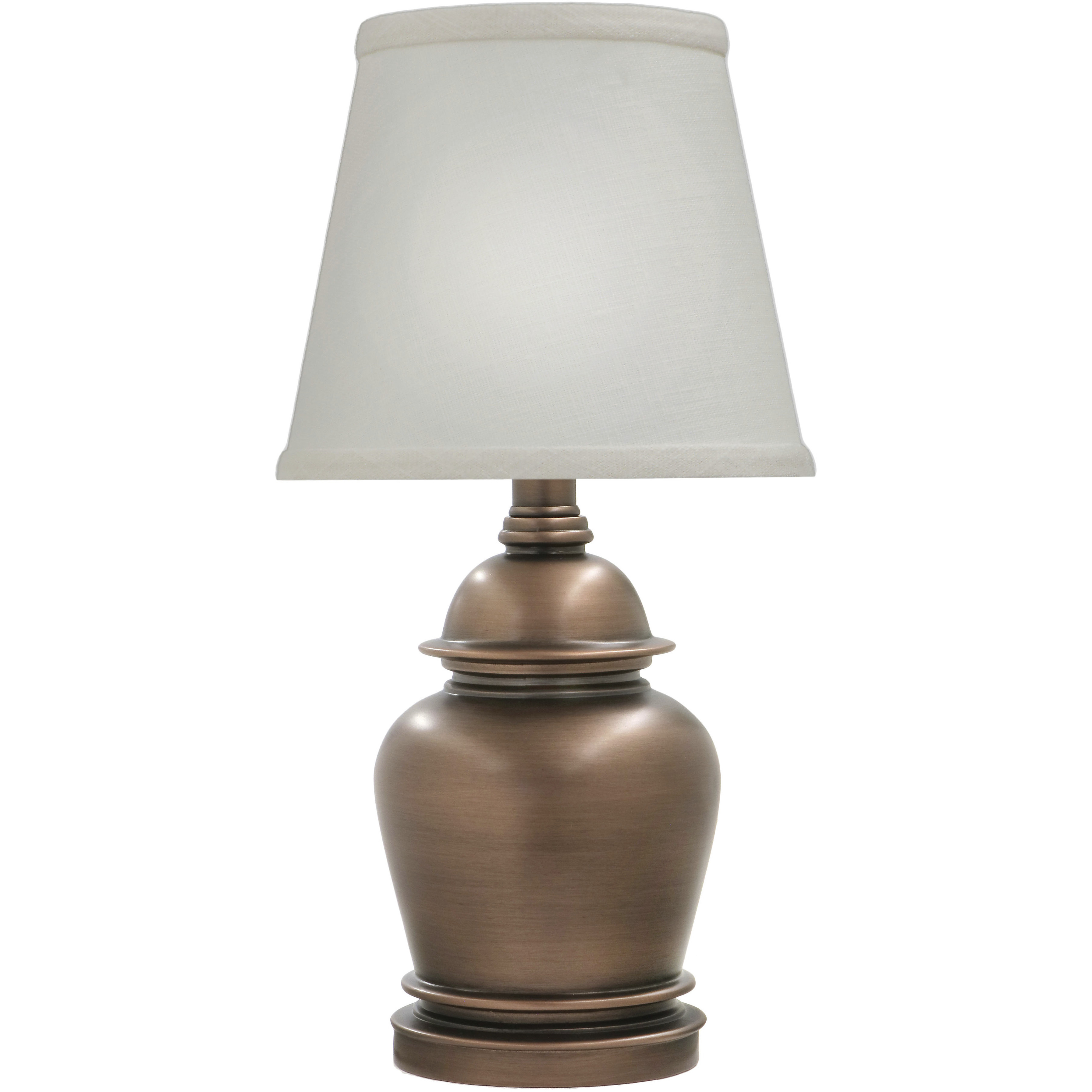 Stiffel ML-A627-AOB Ellie 16 inch Antique Old Bronze Mini Lamp Portable ...