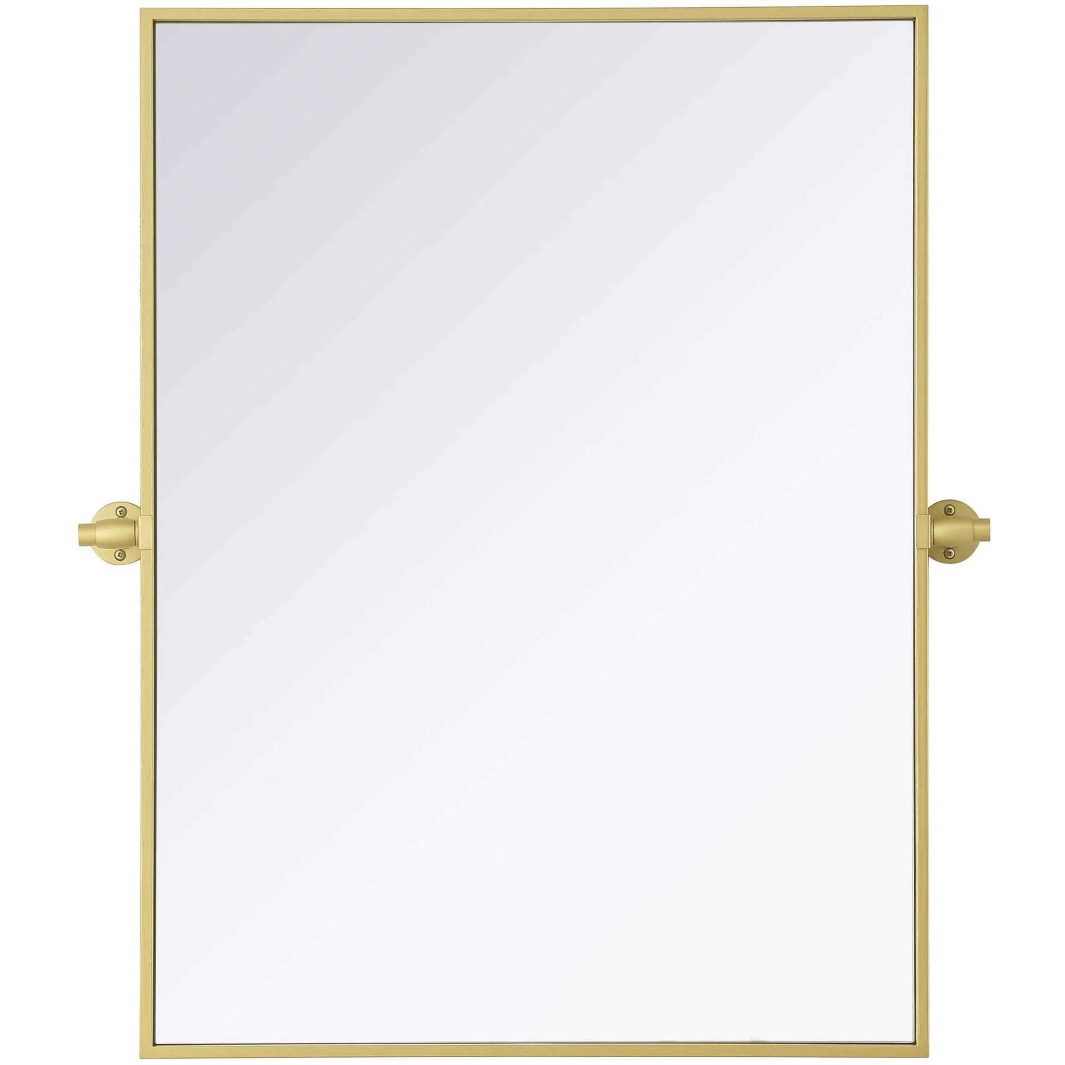 Amoura 32 X 24 inch Brass Mirror
