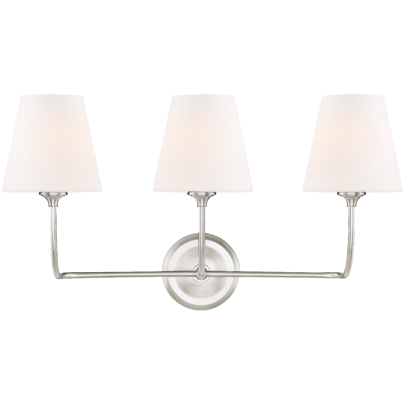 Sylvan Bath Vanity Light Wall Light in Brushed Nickel