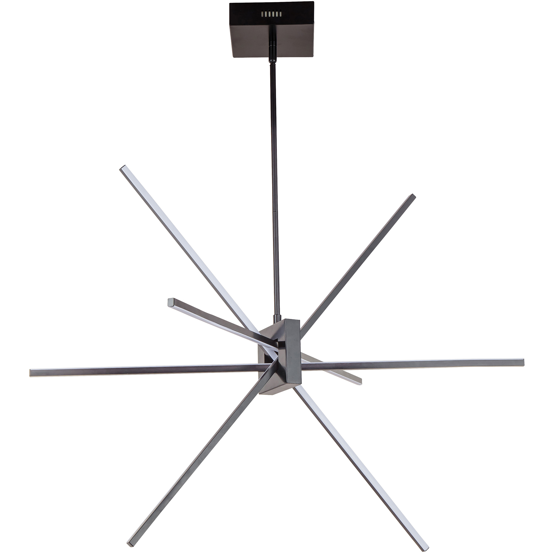 Summit LED 30 inch Matte Black Chandelier Ceiling Light, Swivel
