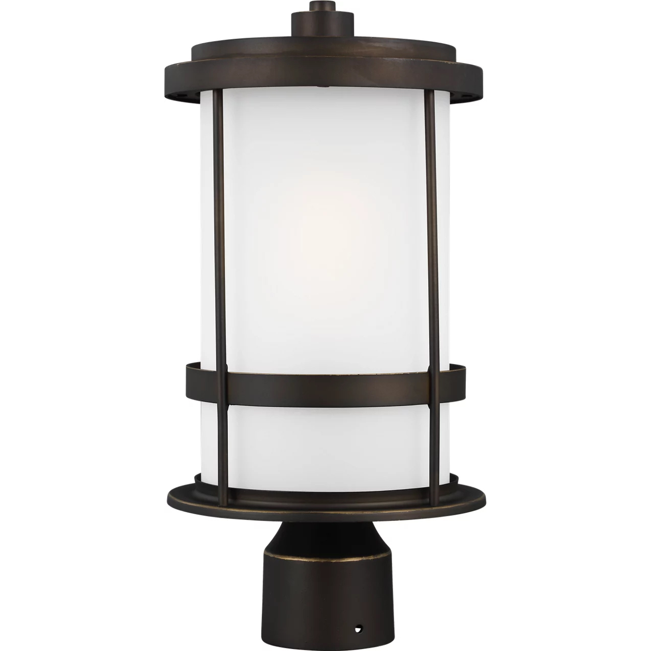 Wilburn 1 Light 16.13 inch Antique Bronze Outdoor Post Lantern