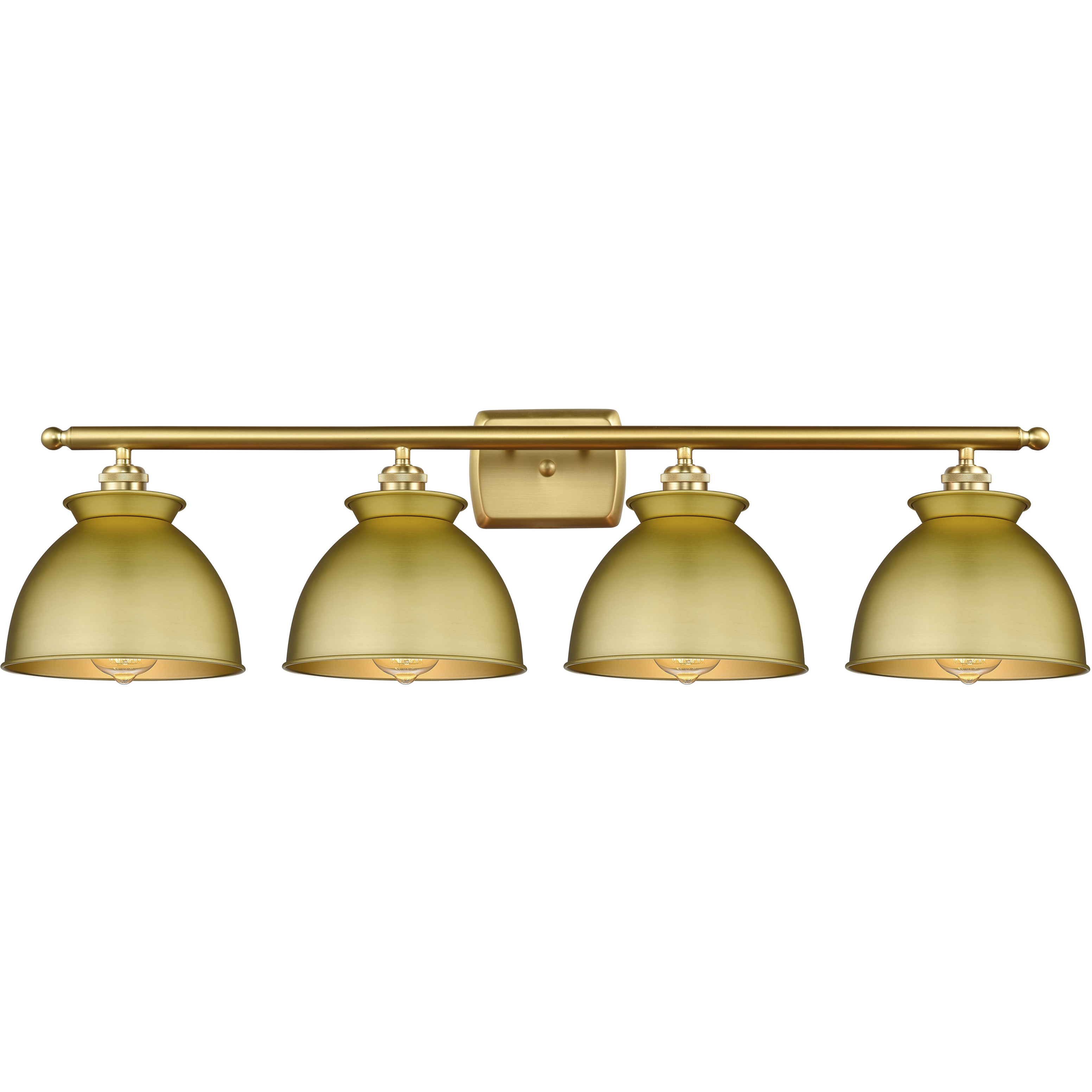 Adirondack 4 Light 38 inch Satin Gold Bath Vanity Light Wall Light