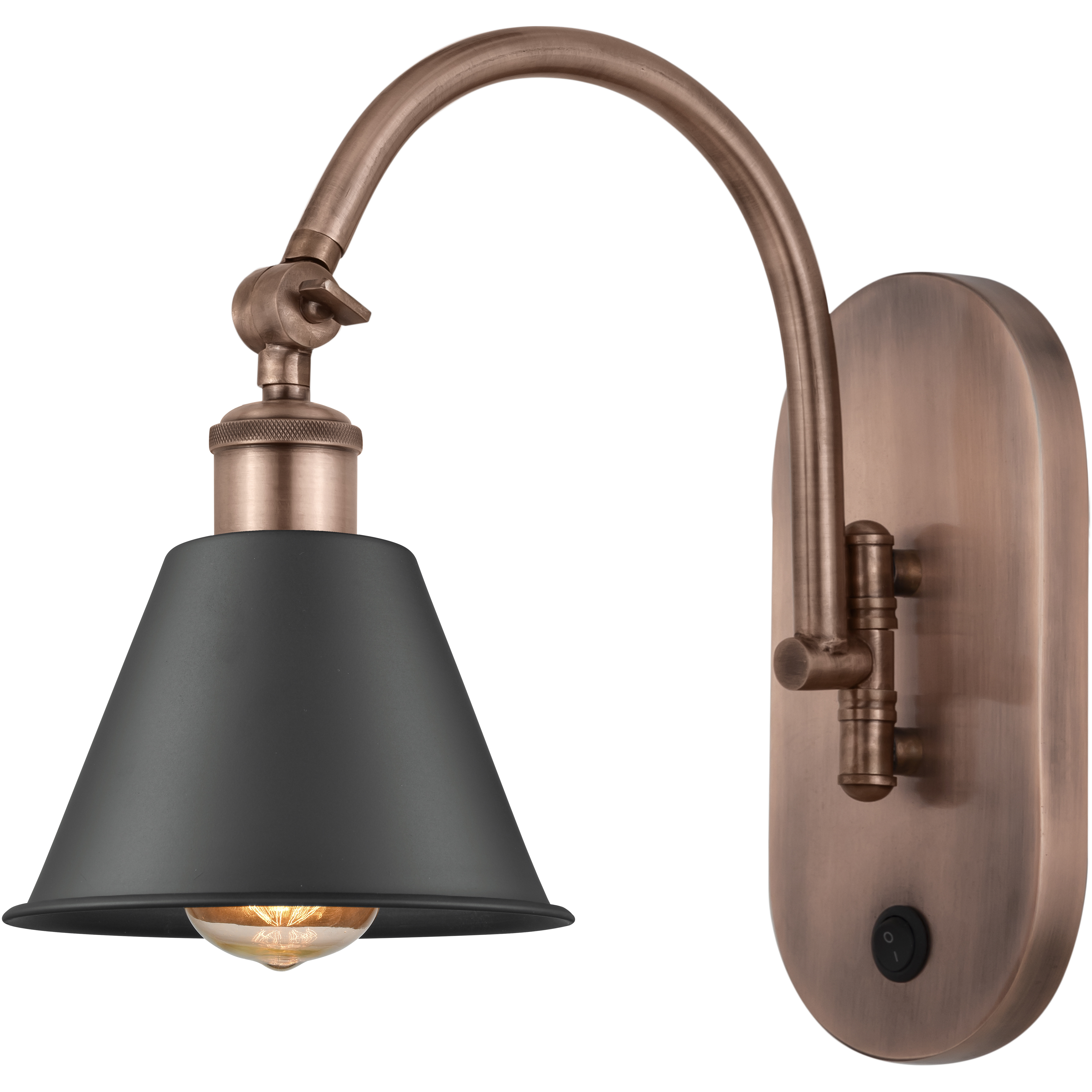 Ballston Smithfield LED 7 inch Antique Copper Sconce Wall Light