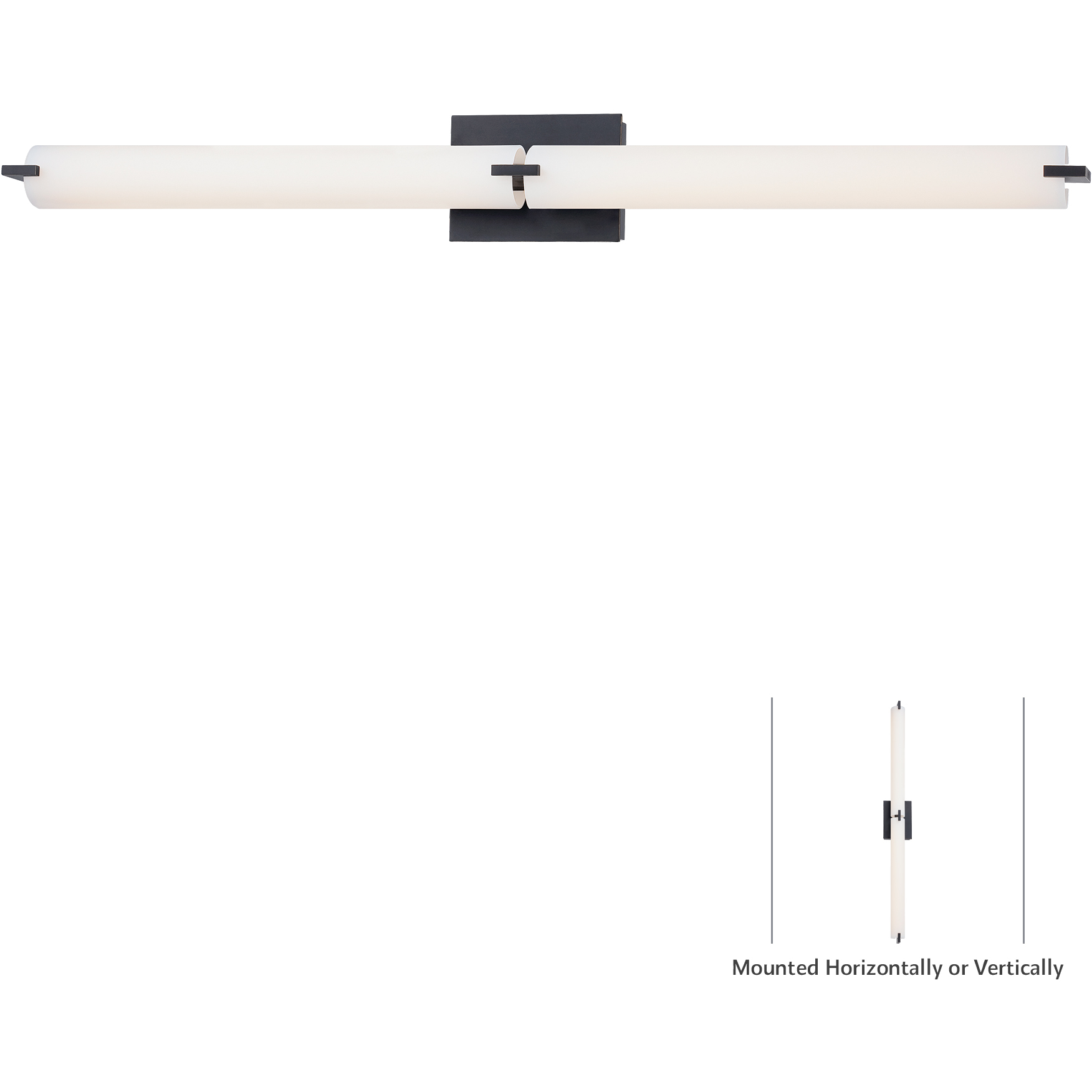 Tube LED 39.75 inch Dark Restoration Bronze Bath Light Wall Light