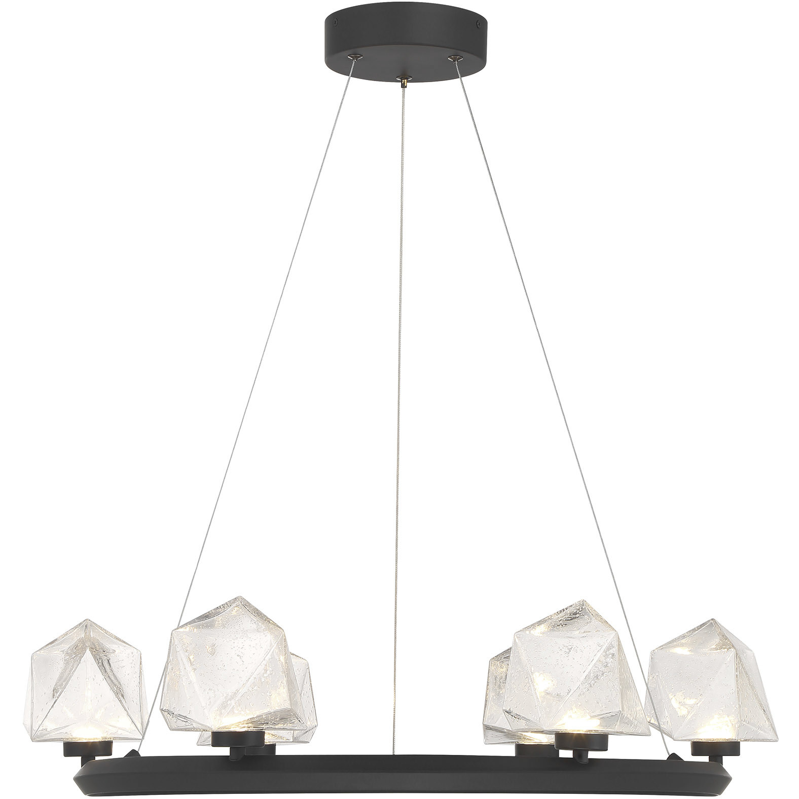 Castello LED 26.5 inch Matte Black Chandelier Ceiling Light