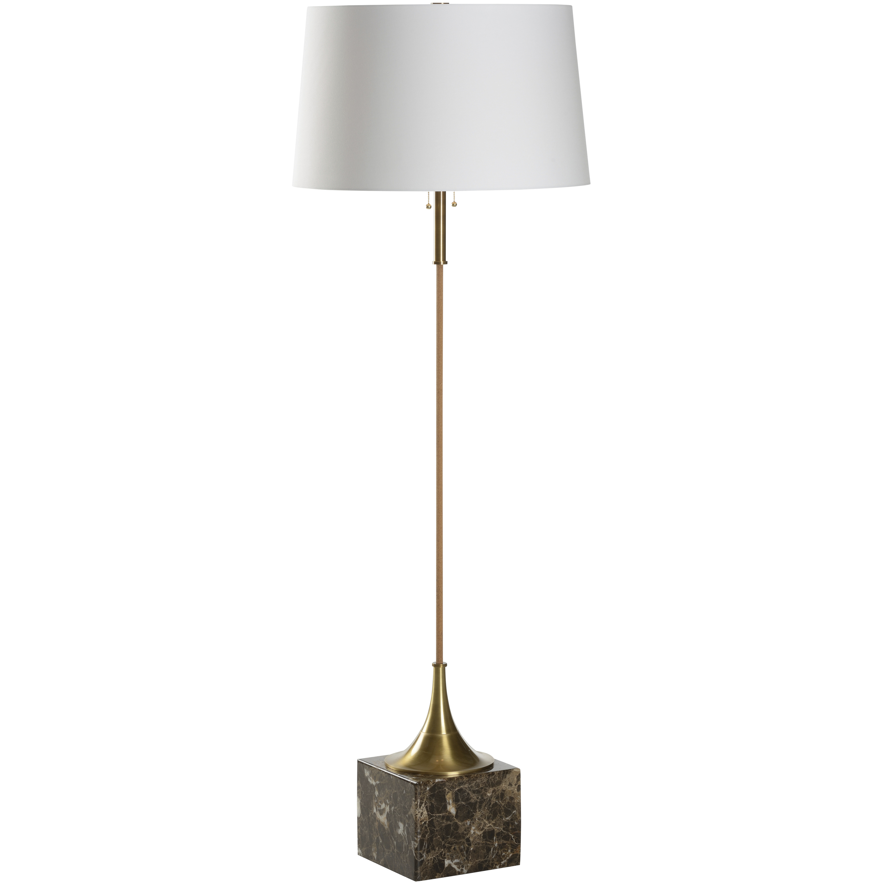 Alsace 61 inch 60.00 watt Brown and Gold Floor Lamp Portable Light