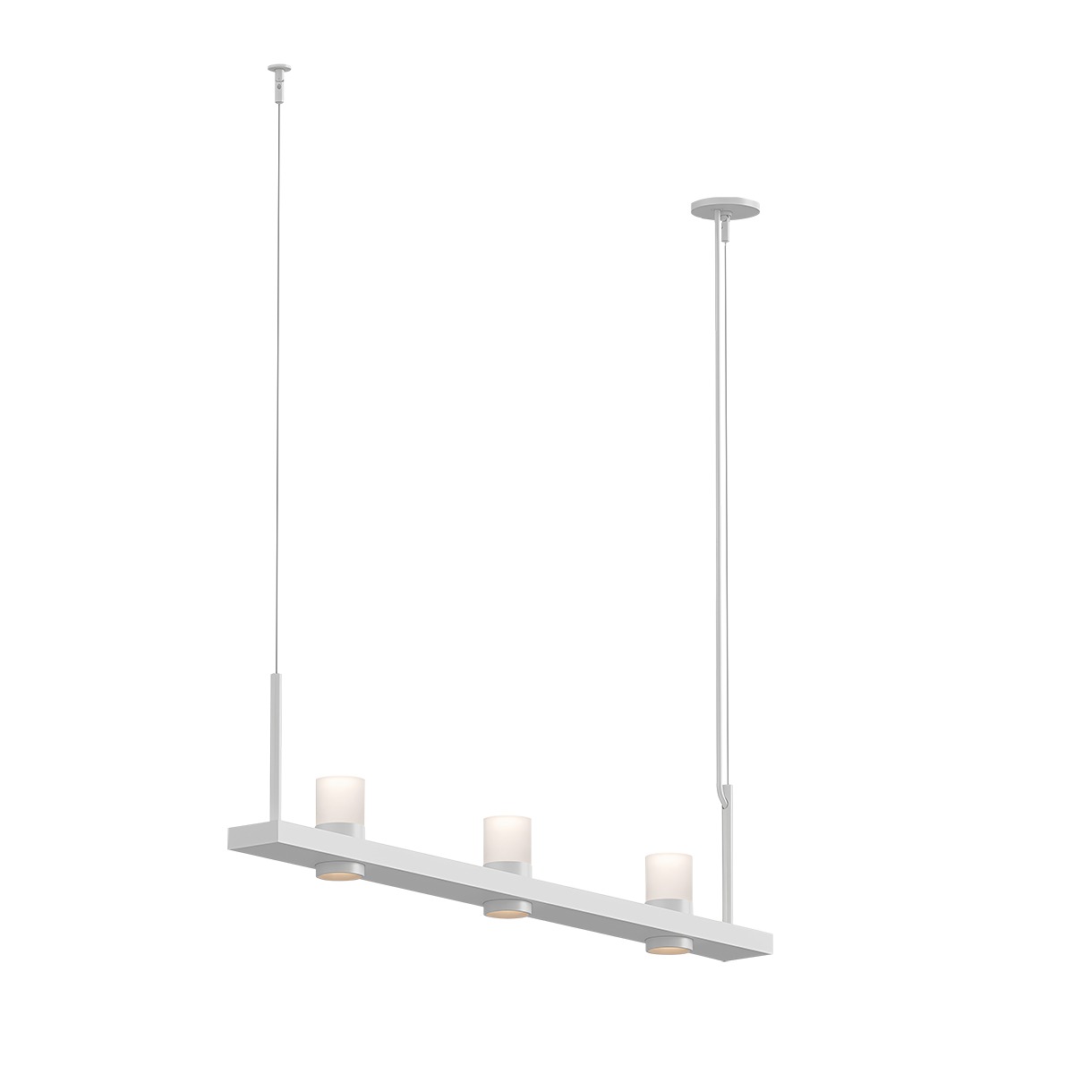 Intervals LED 48.25 inch Satin White Pendant Ceiling Light