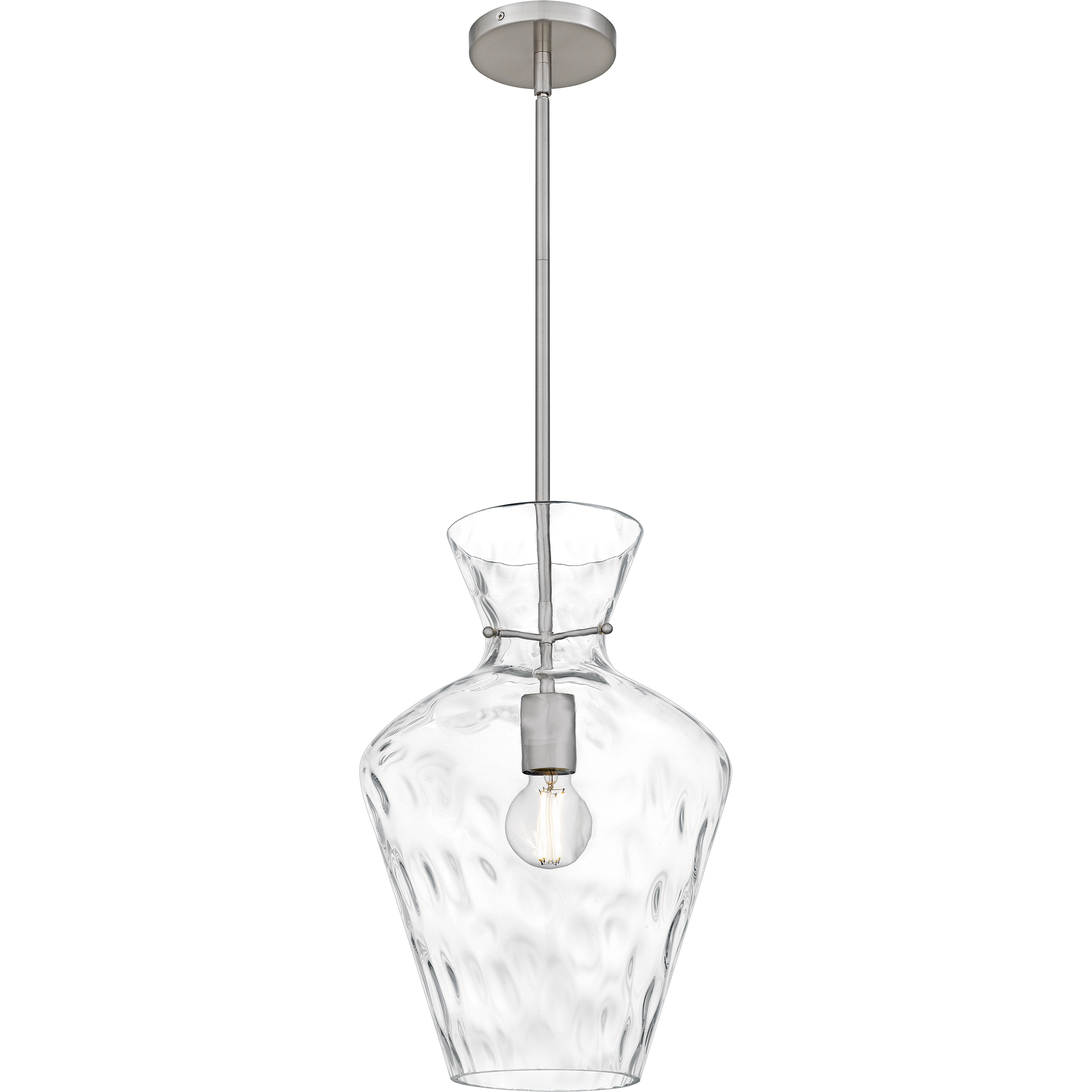 Hollis 1 Light 12 inch Brushed Nickel Pendant Ceiling Light
