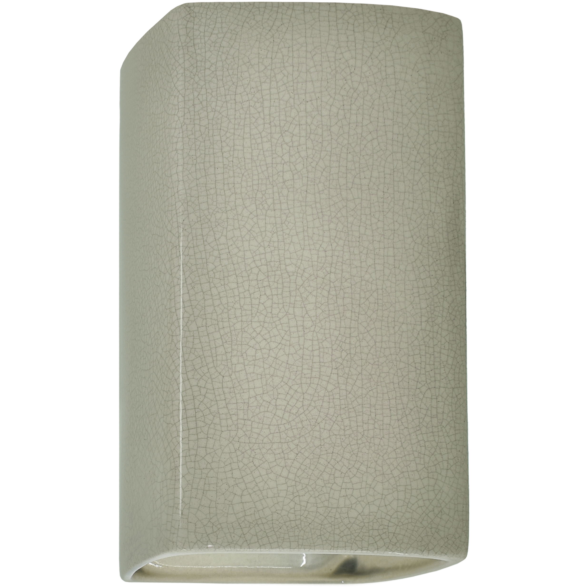 Ambiance Rectangle LED 5.25 inch Celadon Green Crackle ADA Wall Sconce Wall Light, Small