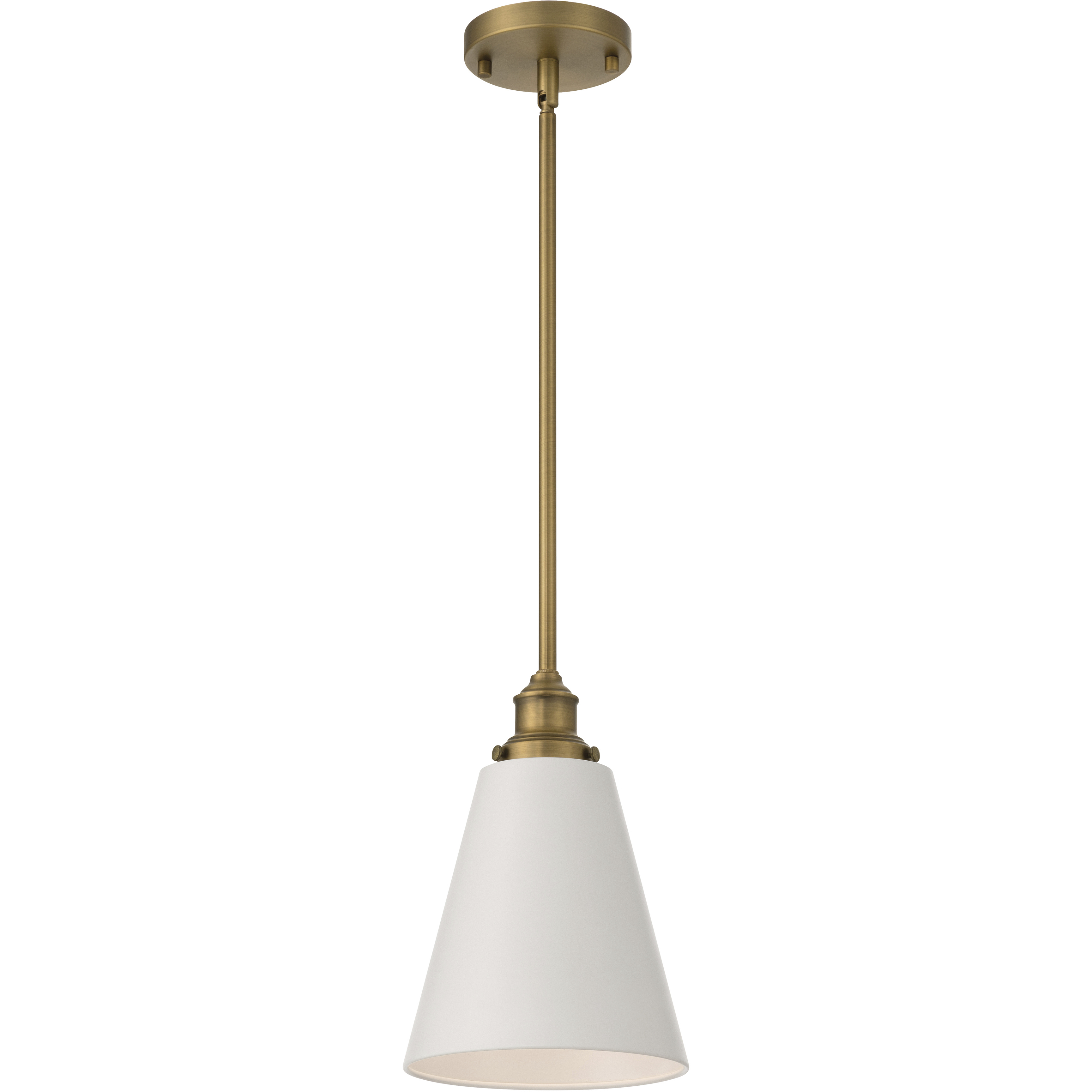 Dahlia 1 Light 8 inch Antique Brushed Brass Pendant Ceiling Light