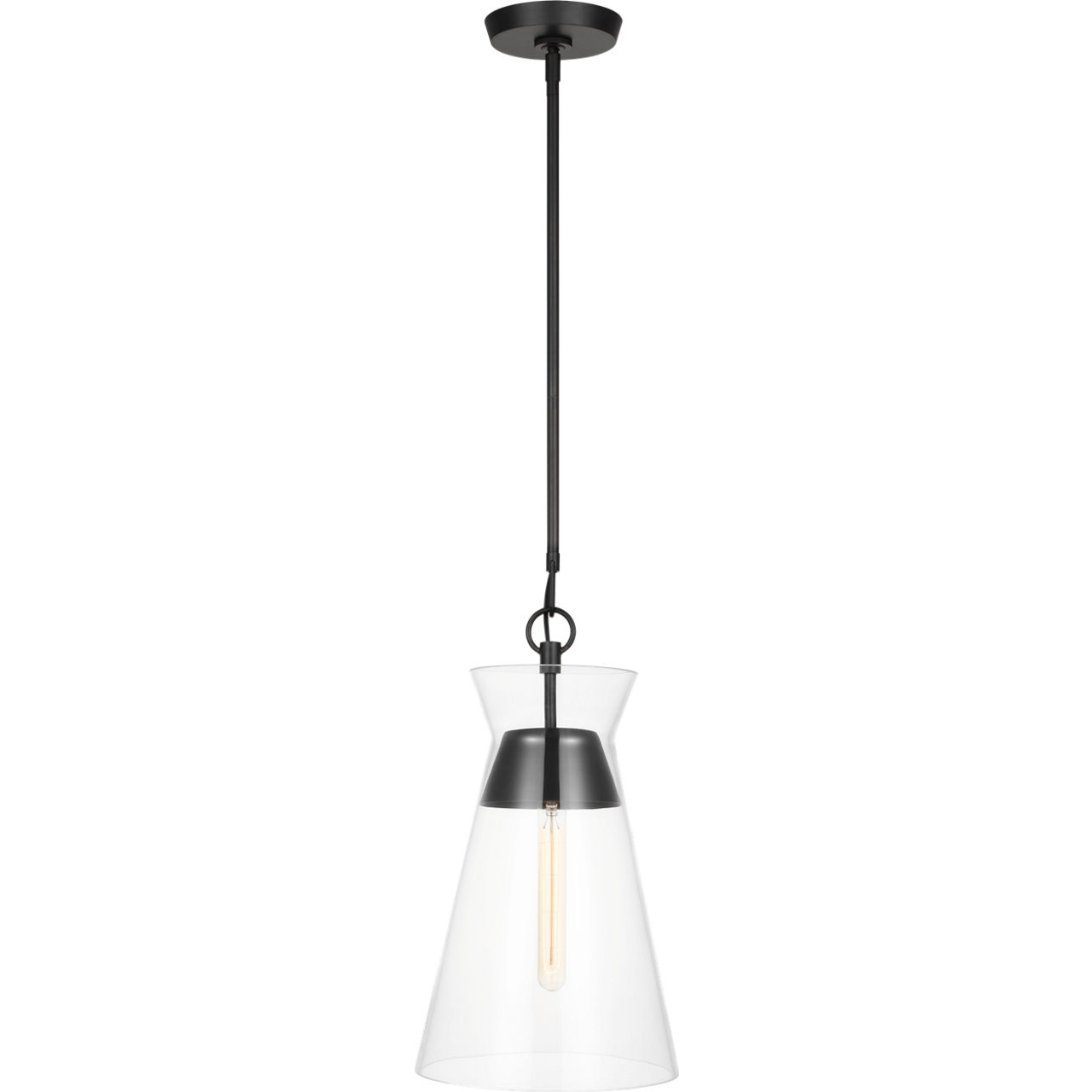 C&M by Chapman & Myers Atlantic 1 Light 10.63 inch Aged Iron Pendant Ceiling Light