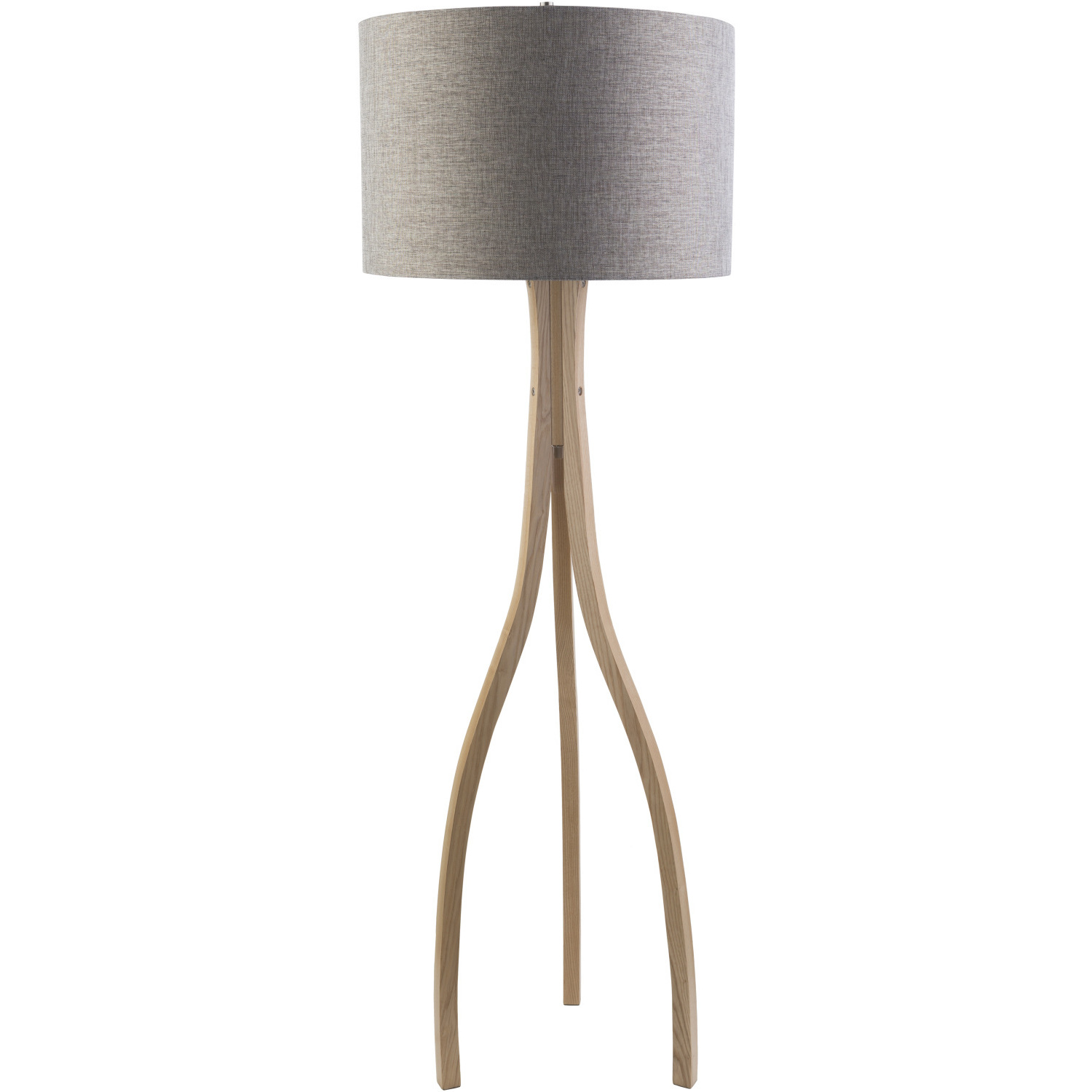 Duxbury 60 inch 100 watt Brown Accent Floor Lamp Portable Light