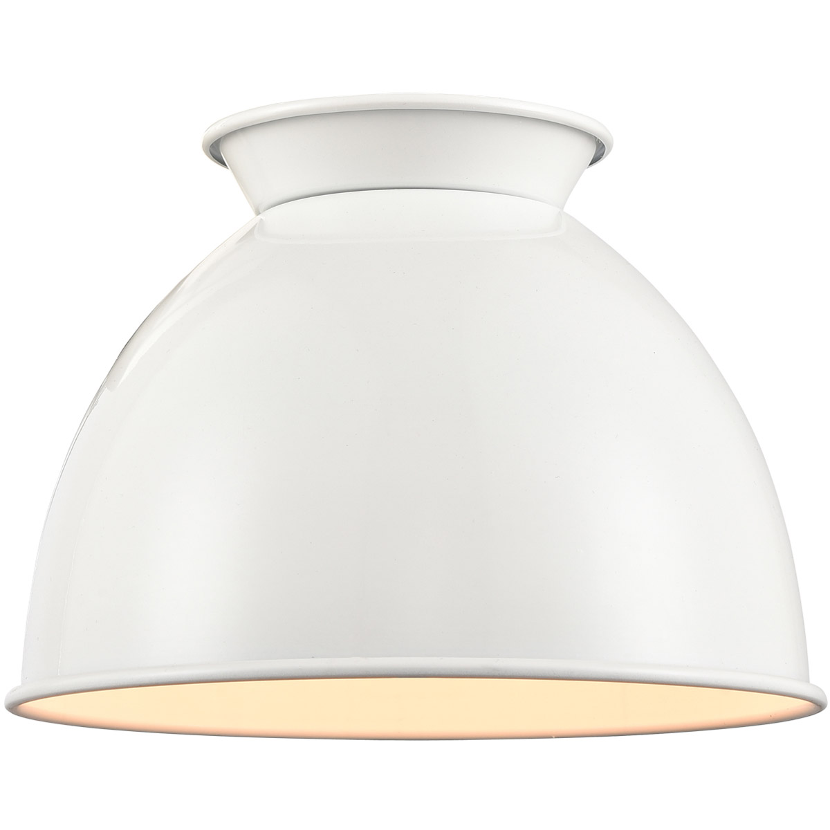 Ballston Adirondack Glossy White Metal Shade, Ballston