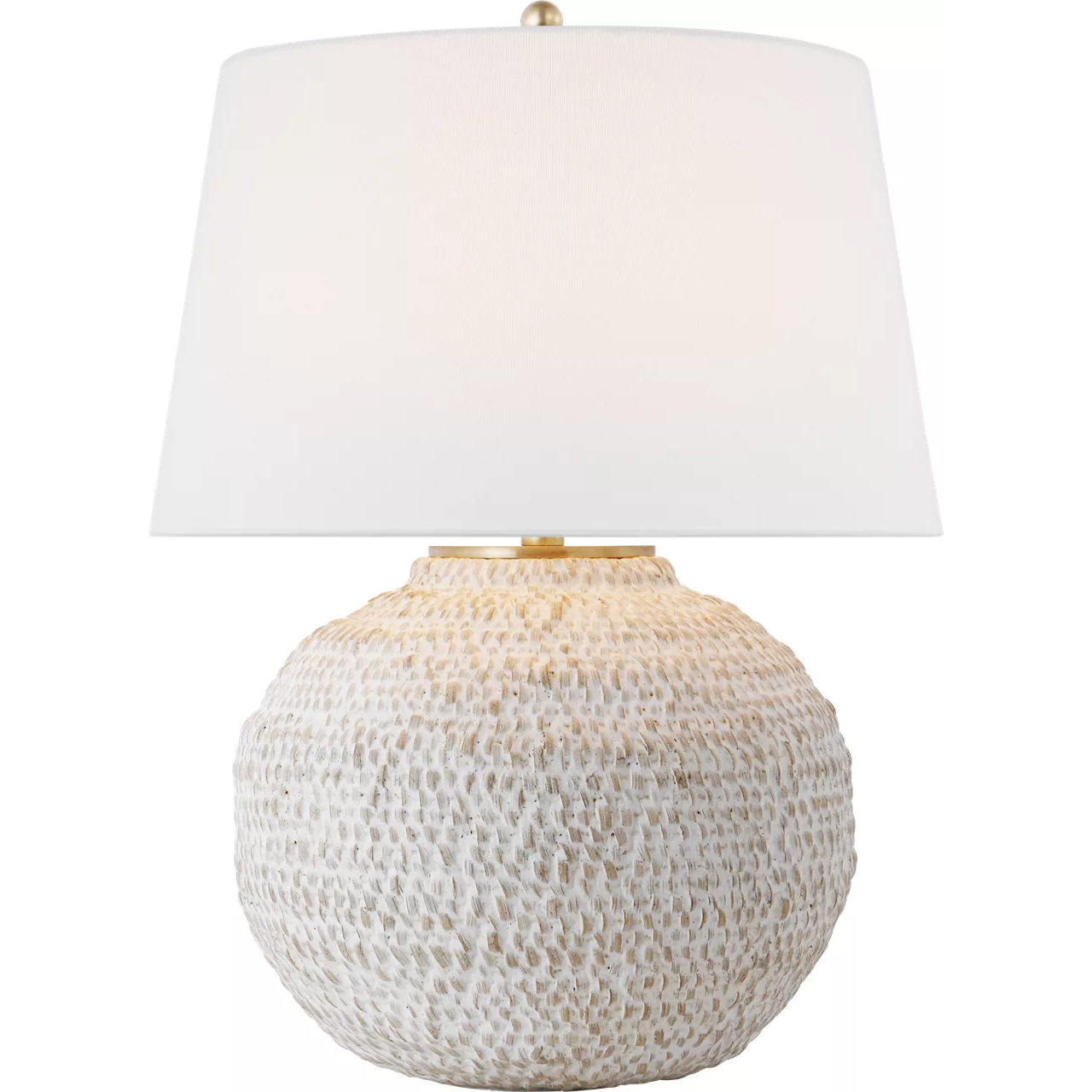 Marie Flanigan Avedon 21.5 inch 15 watt Plaster White Rattan Table Lamp Portable Light, Small