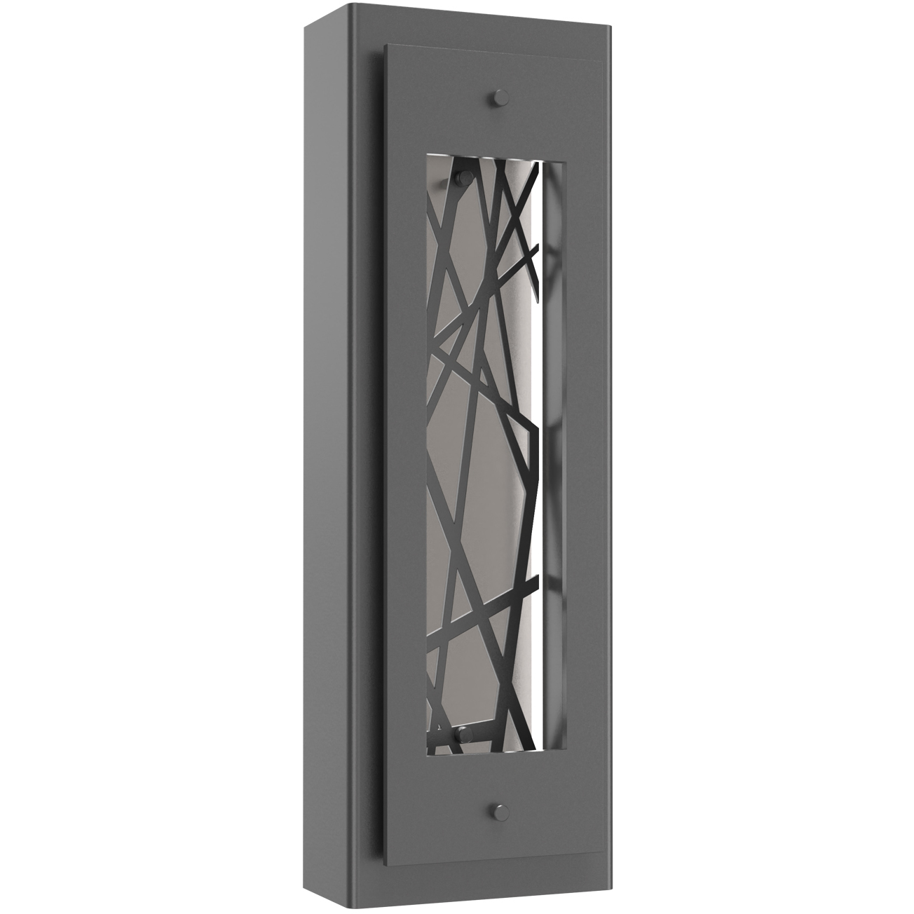 Twilight LED 20.3 inch Argento Grey with Euclid Motif Outdoor Sconce, Small