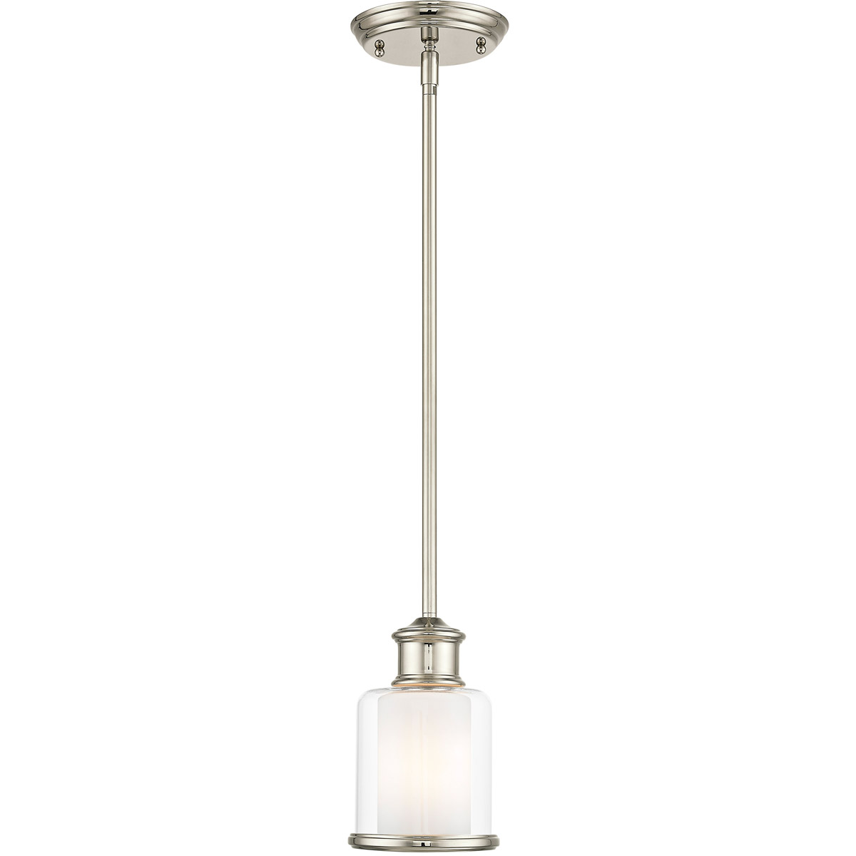 Middlebush 1 Light 5.5 inch Polished Nickel Mini Pendant Ceiling Light
